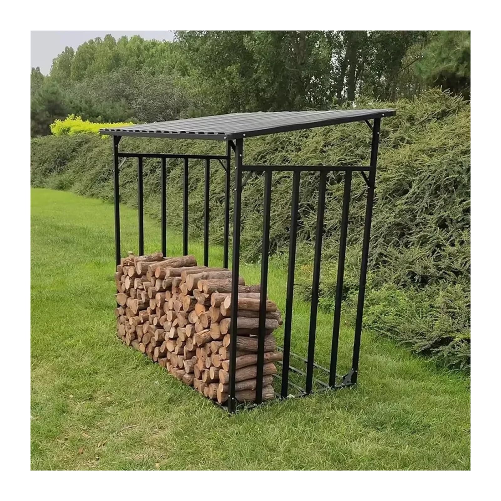 Portalegna Da Esterno Portalegna da ardere for patio esterno | Supporto in legno resistente alle intemperie for rack di stoccaggio in acciaio ad alto carico