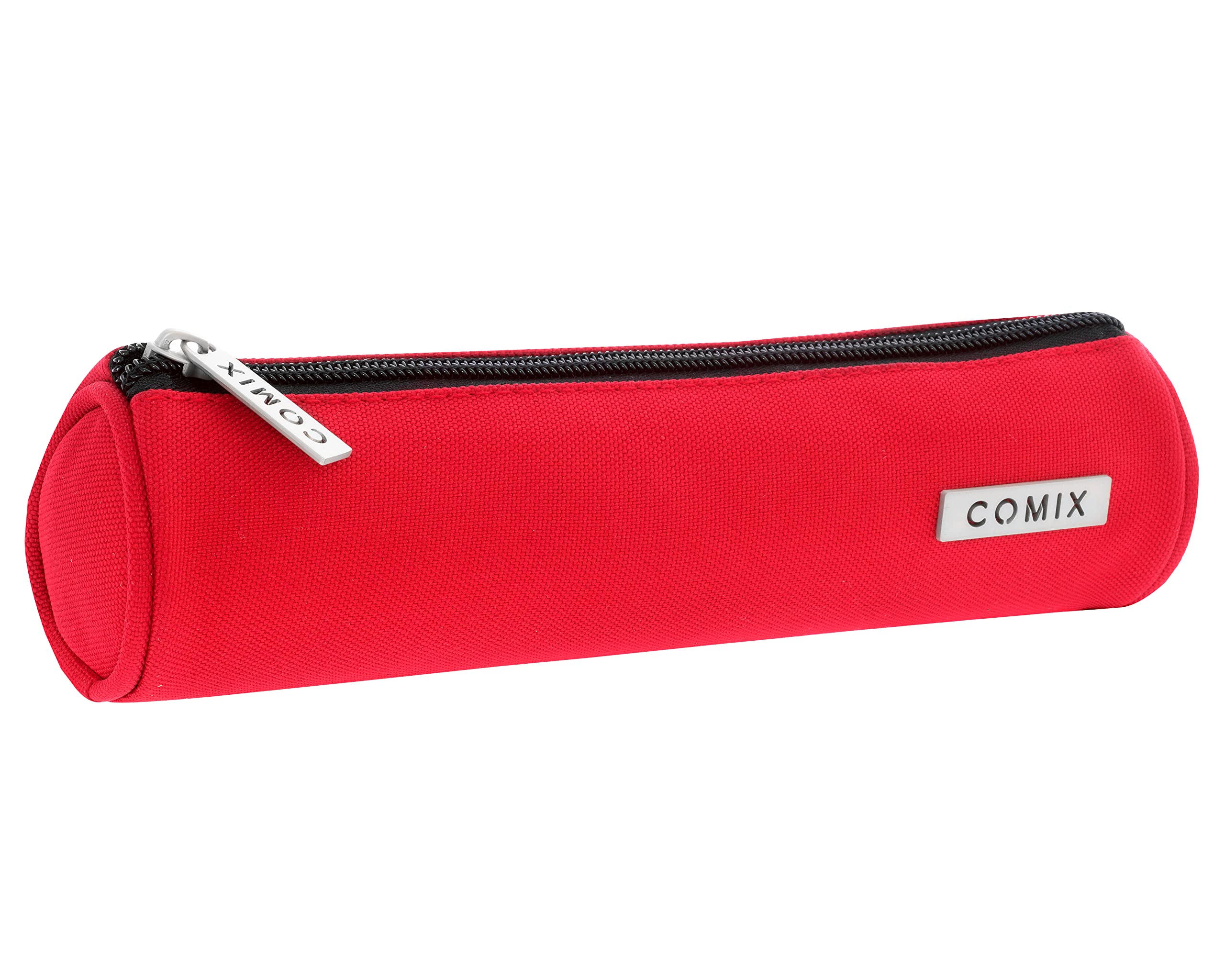 Comix School Pencil Case Round Red, red, Casual, 6x22Hx5 cm