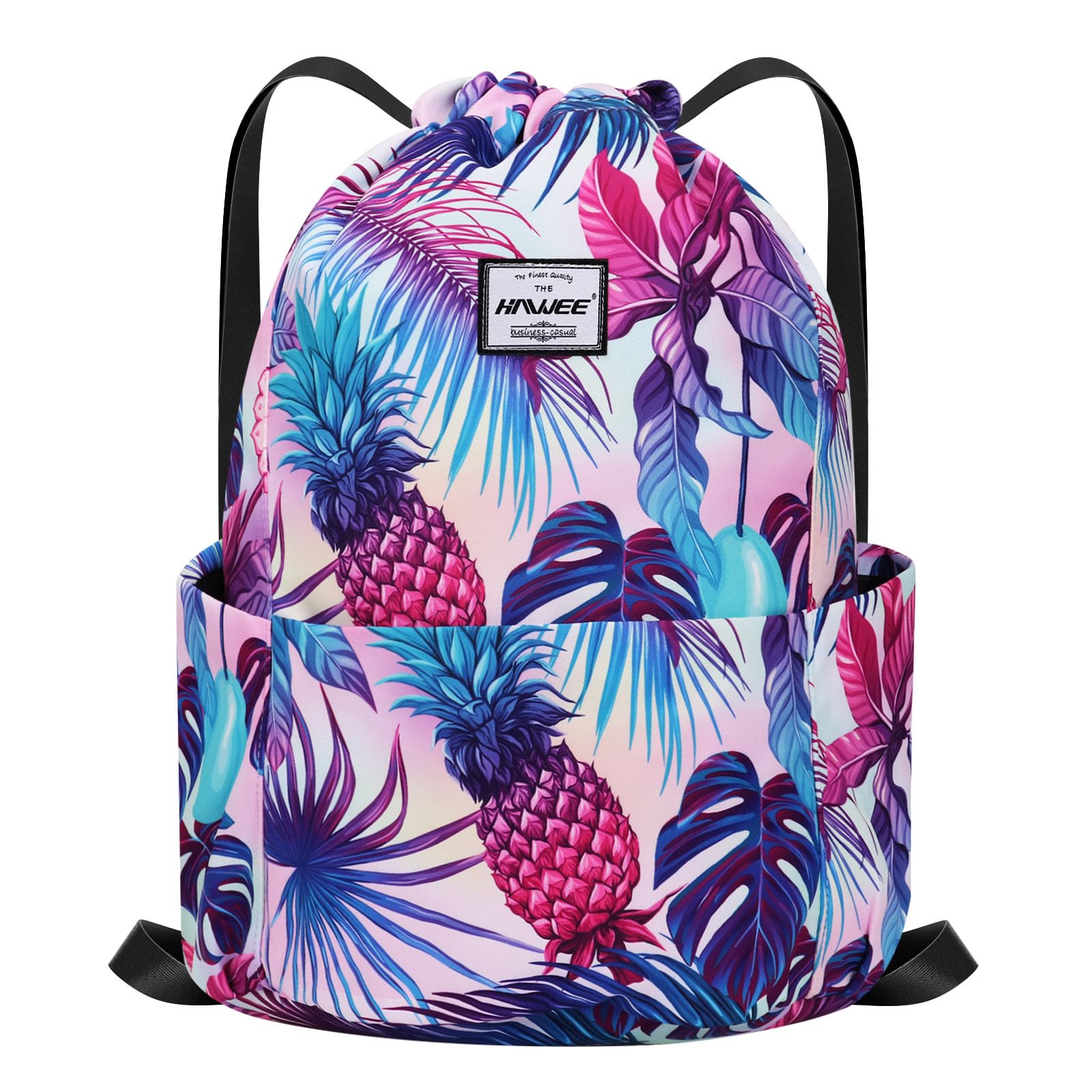 Impermeable Casual Mochila con Cordón Grande Deporte Bolso de Gimnasia Mochila de Cuerda Unisex para Mujer Hombre Vida Cotidiana Aire Libre Yoga Escuela Playa Nadar — view 13