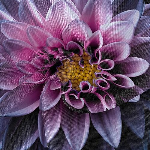 Miniatura 2 de Mantel redondo de flores moradas para comedor circular, mantel decorativo de poliéster de 60 pulgadas