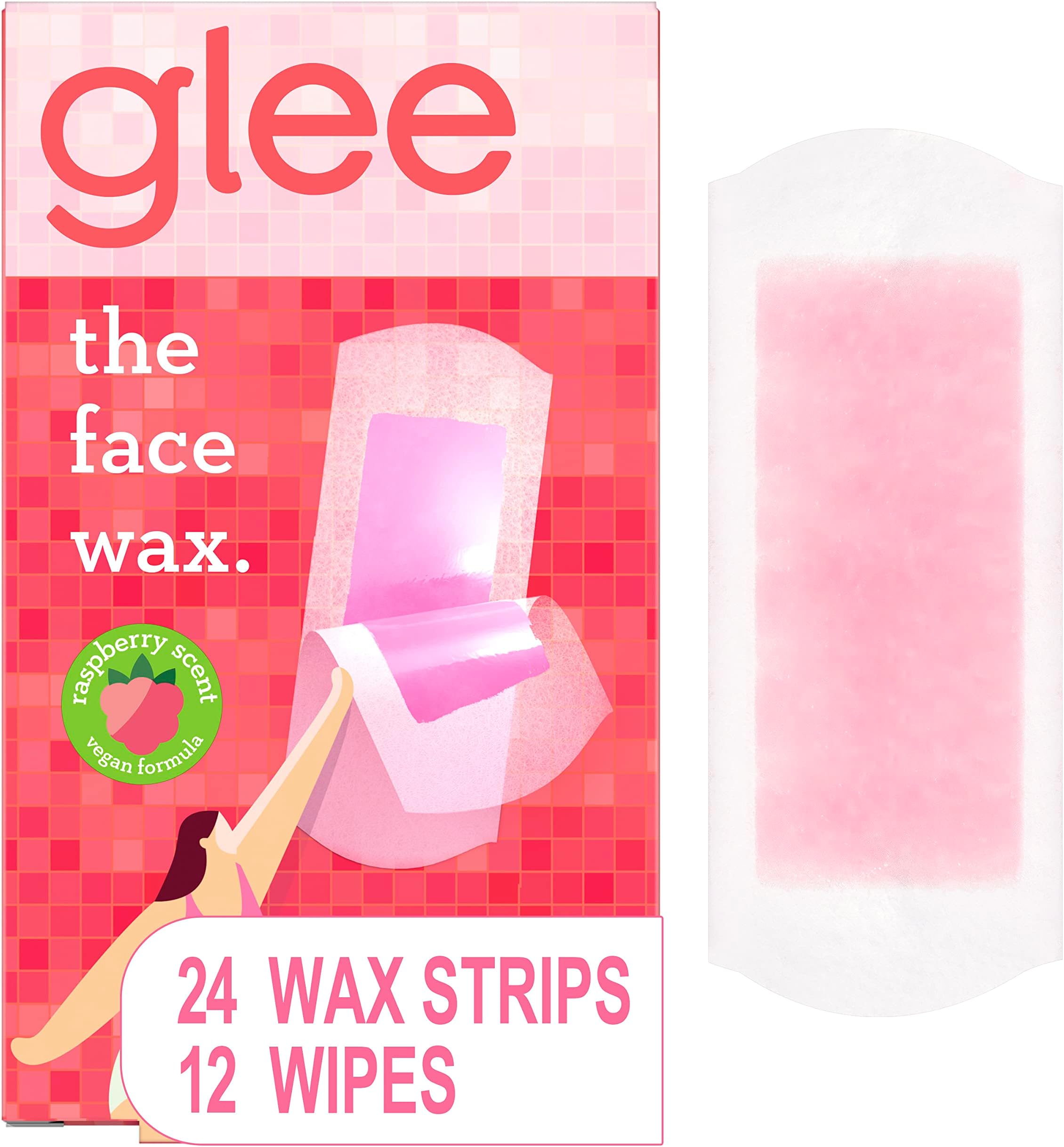 JOY Glee Face Wax Strips Hair Removal 24 Strips Beauty