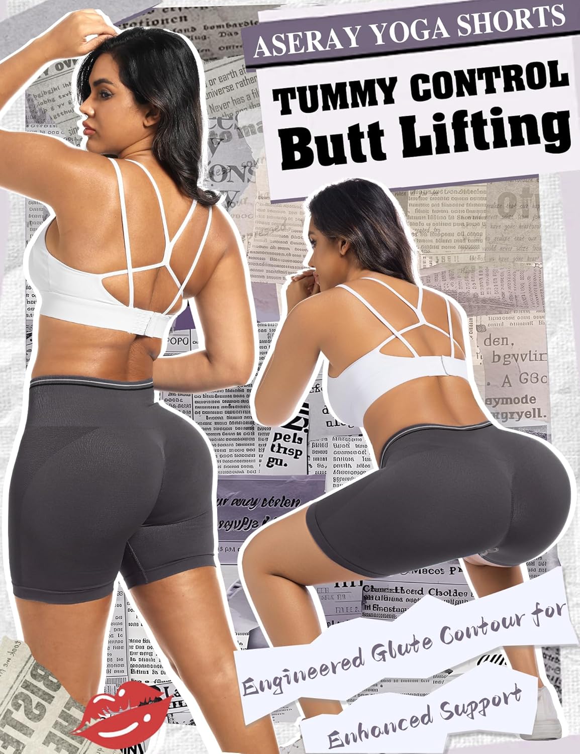 Workout Gym Shorts Women Seamless Scrunch Butt Lifting Yoga Booty Biker Tummy Control Sport Active Shorts for Women