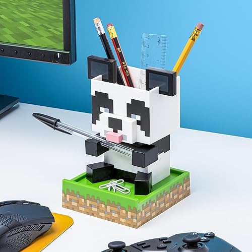 Miniatura 2 de Paladone Minecraft Desktop Organizer, 4 Modular Blocks, Customizable Stationery Holder for Pencils Pens & Markers, Minecraft Gamer Decor, Desk