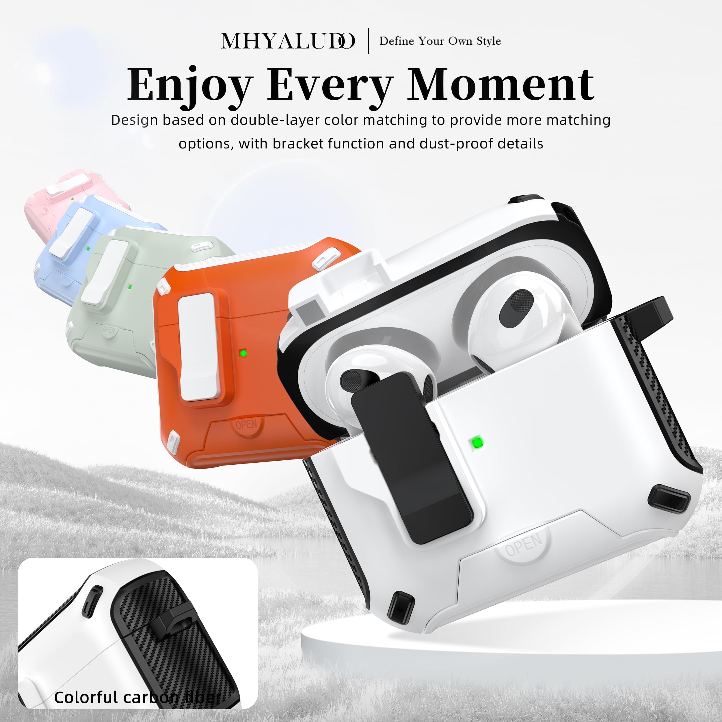 Amazon | MHYALUDO AirPods 第3世代用ケースカバー、Magsafe対応