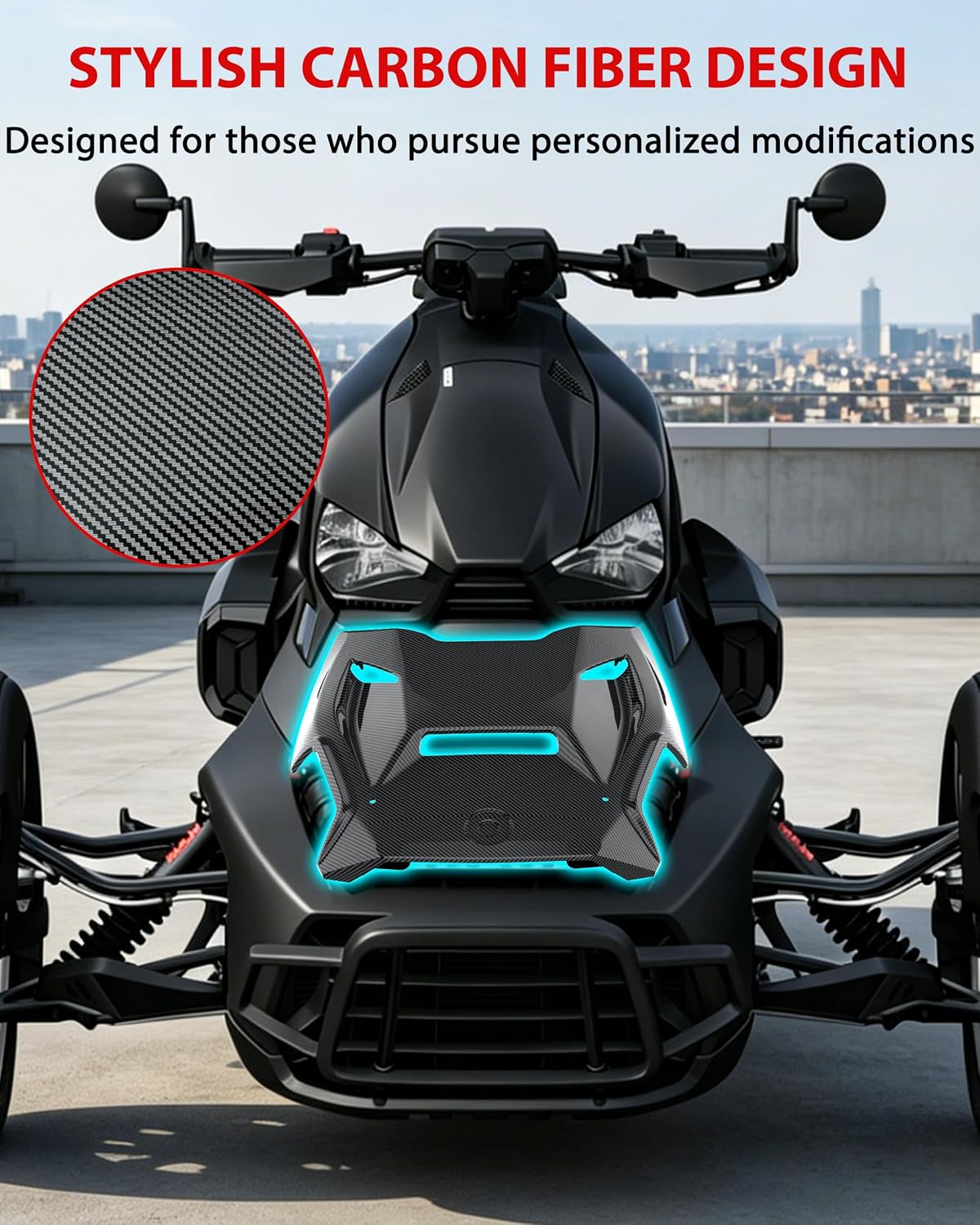 SAUTVS Hood Scoop for Can-Am Ryker Rally 2022-2026