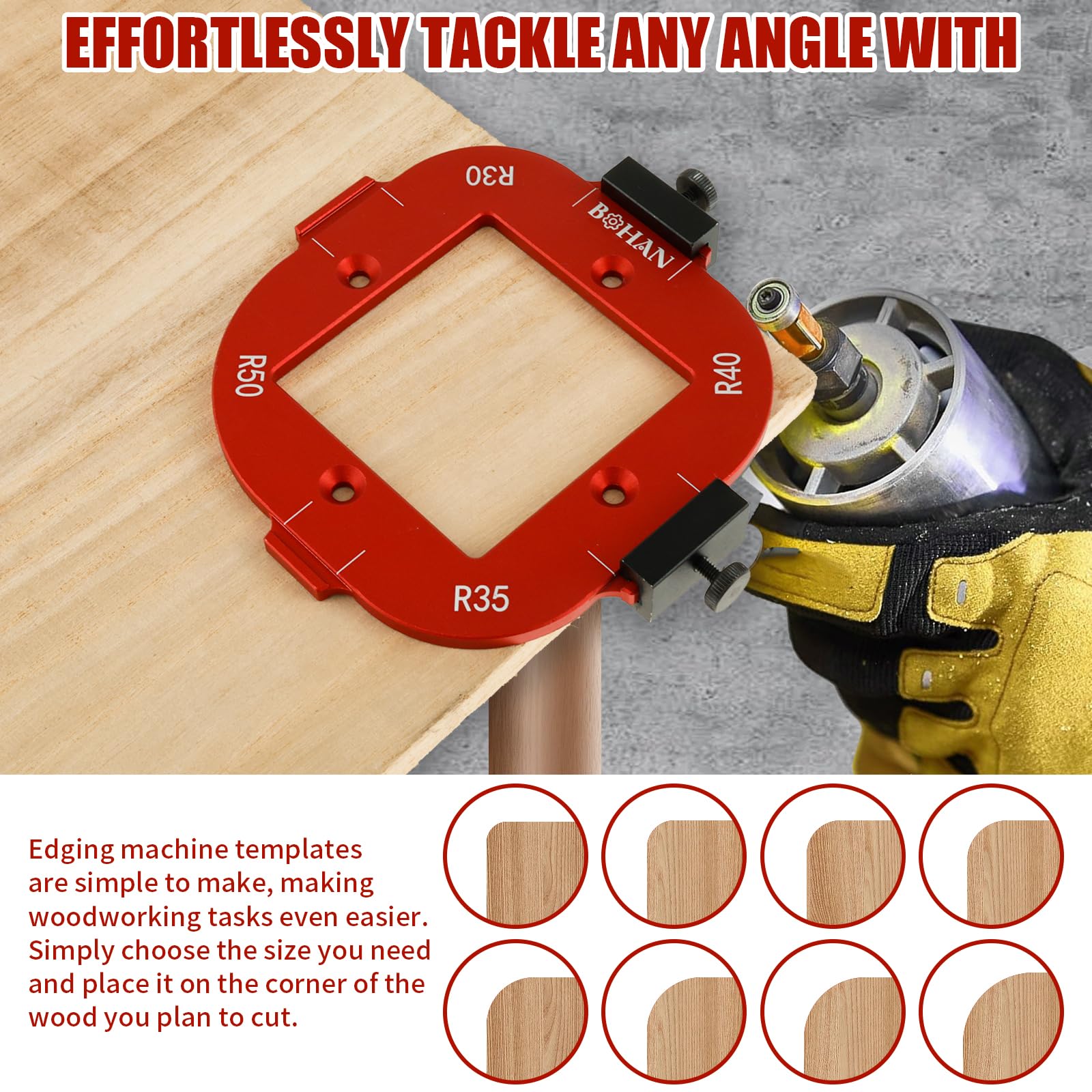 Rockler Corner Radius Template 2-Piece Router Corner Template Set ...