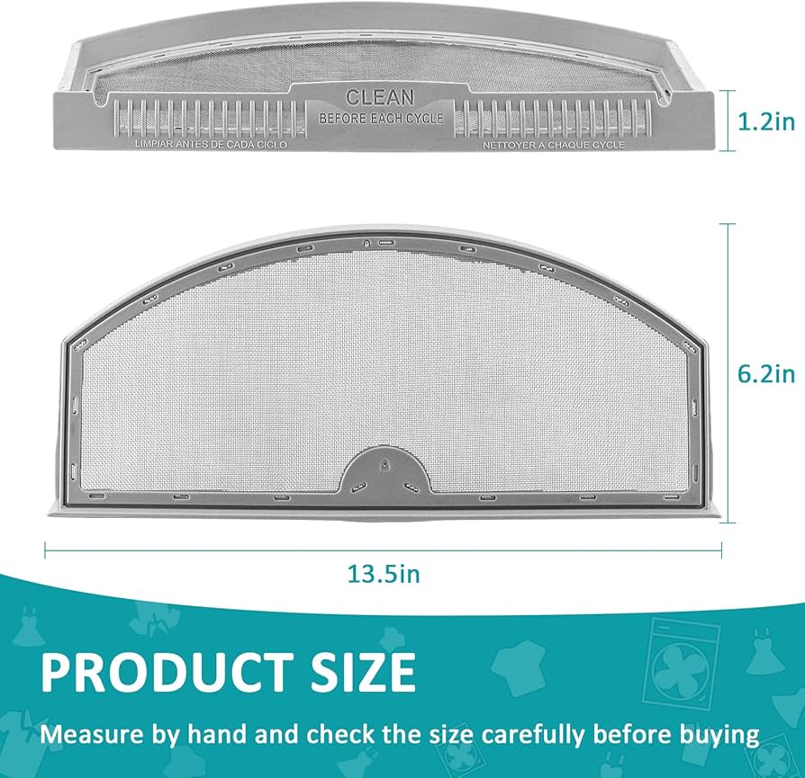 Amazon.com: Dryer Lint Screen Replacement WE03X23881 Compatible