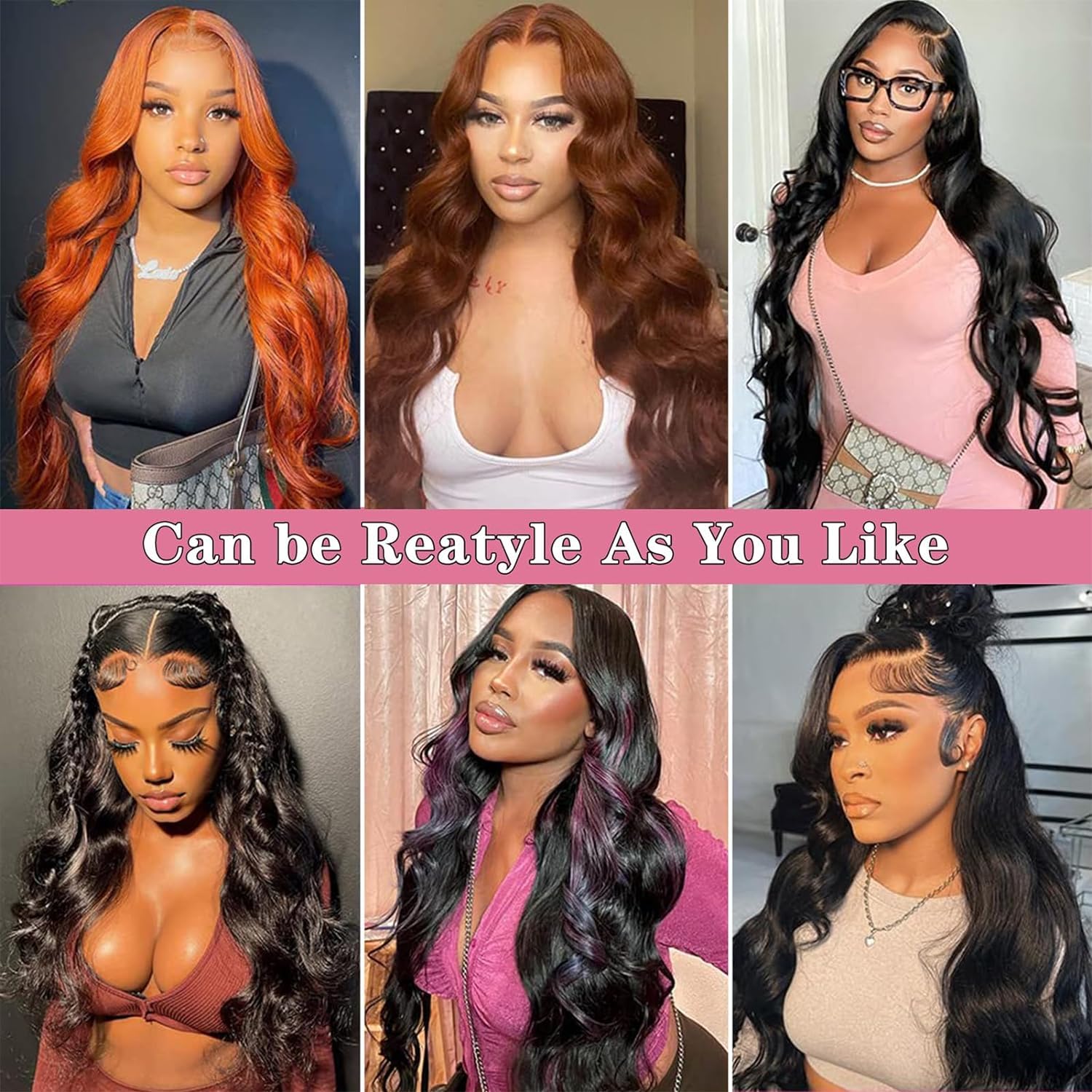Luminary 34 Inch Body Wave Lace Front Wigs Human Hair Pre Plucked 180% Density Glueless Human Hair Wigs for Black Women 13x4 HD Transparent Lace Frontal Wigs Human Hair with Baby Hair Body Wave