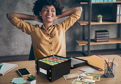 Miniatura 48 de Caja archivadora para fichas Snap-N-Store, color negro, Negro