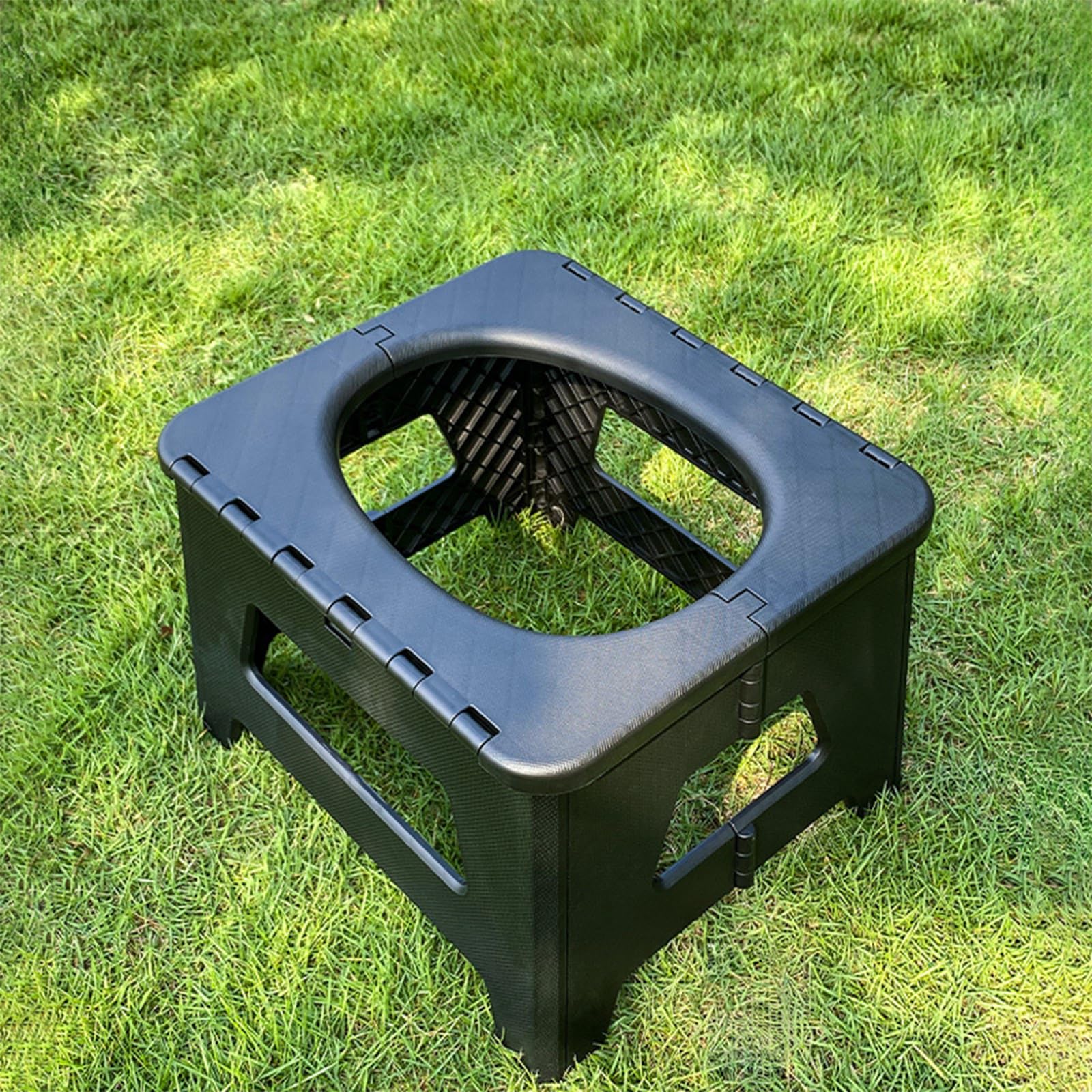 NUEAYMS Inodoro de emergencia para viajes de campamento, inodoro, plegable, compacto, ligero, de alta capacidad, con bolsa absorbente, Porta Potty