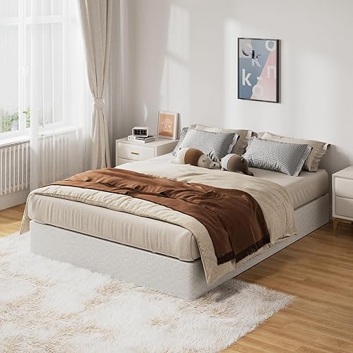 Miniatura 5 de Base de Cama King Box Spring de 9 Pulgadas, 3000lbs Somier Extra Resistente King Size Base de Colchón de Metal, Montaje Fácil Sin Herramientas, Sin