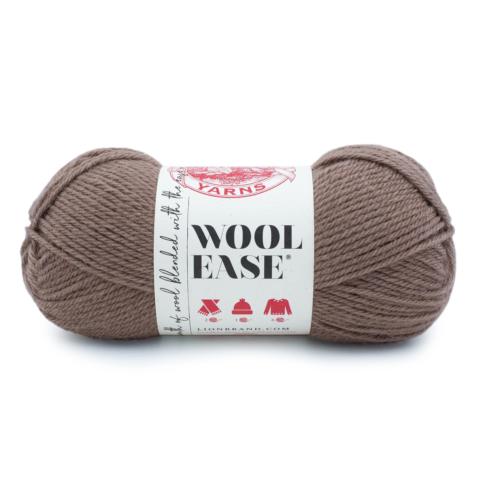Lion Brand Wool Yarn, Worsted Yarn for Knitting, Crocheting and handicrafts, 1 Pack, Beige (Thrush)