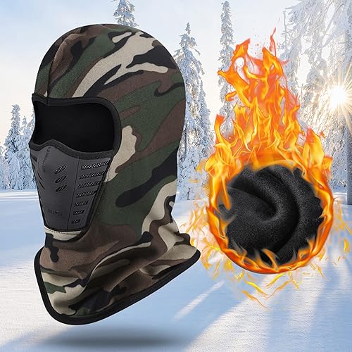 Miniatura 3 de 3 máscaras de invierno para hombres, a prueba de viento, pasamontañas, máscara de esquí para snowboard, motocicleta, equitación, clima frío, ciclismo