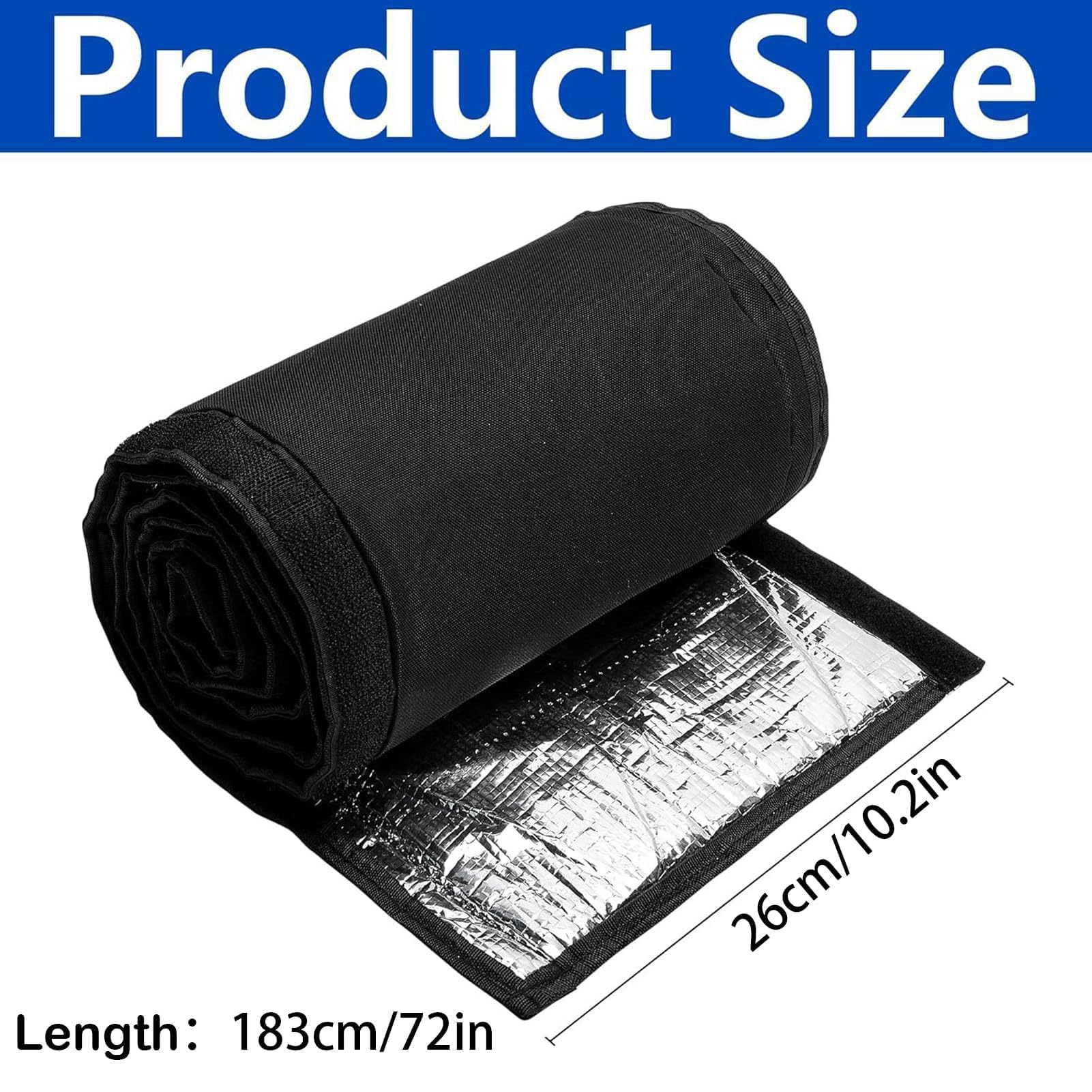Aislamiento de tubería de cobre de alta resistencia 72x10.2 pulgadas de manga 3 capas cubierta resistente a la intemperie para aire libre AC Mini Split Central Aire acondicionado Sistema de HVAC Prote