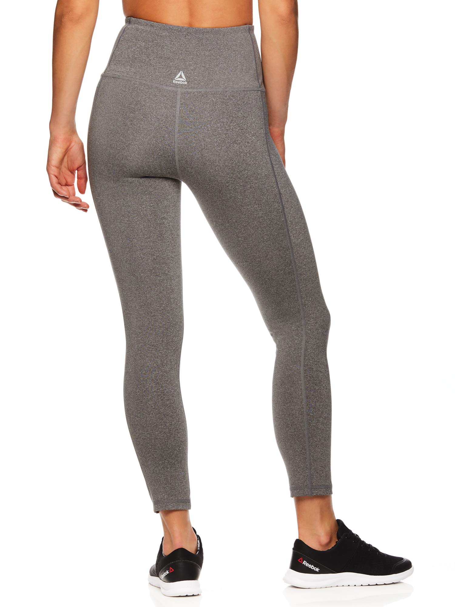 Reebok Damskie legginsy do ćwiczeń Capri z wysokim stanem w talii - rajstopy uciskowe o wysokiej wydajności
