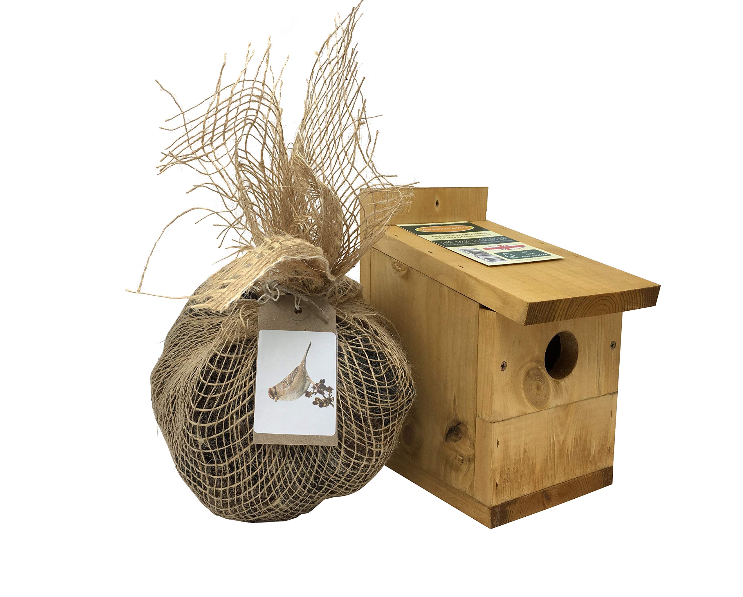 Chimney Sheep Multi species bird nest box with Free sheep wool nesting material!,larch