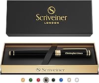 Vista 26 de Pluma de bola de acero inoxidable Scriveiner - Impresionante pluma de lujo de metal con acabado cromado plateado, repuesto de tinta Schmidt