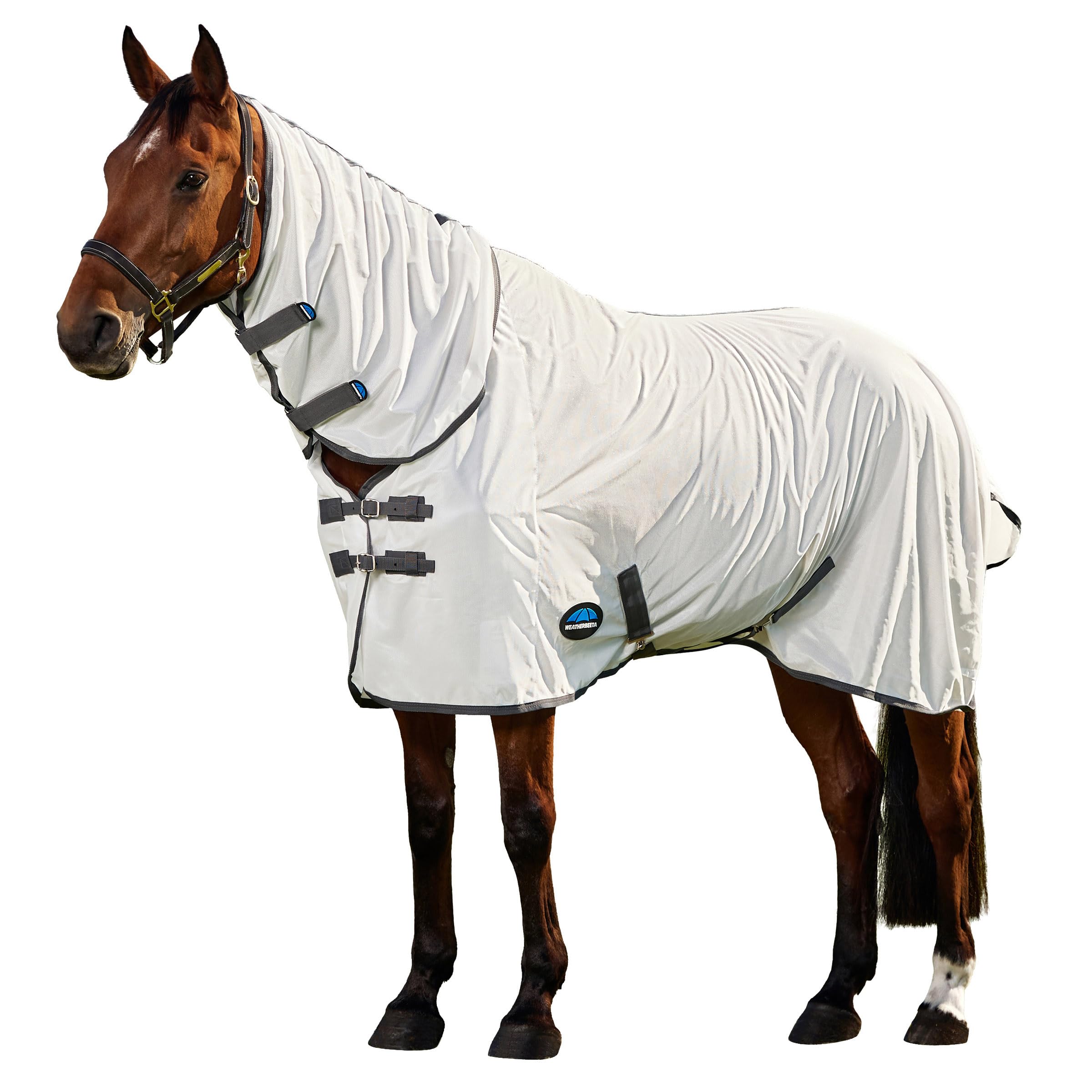 WeatherBeeta ComFiTec Tyro Fly Sheet Combo, White/Charcoal, 6'6