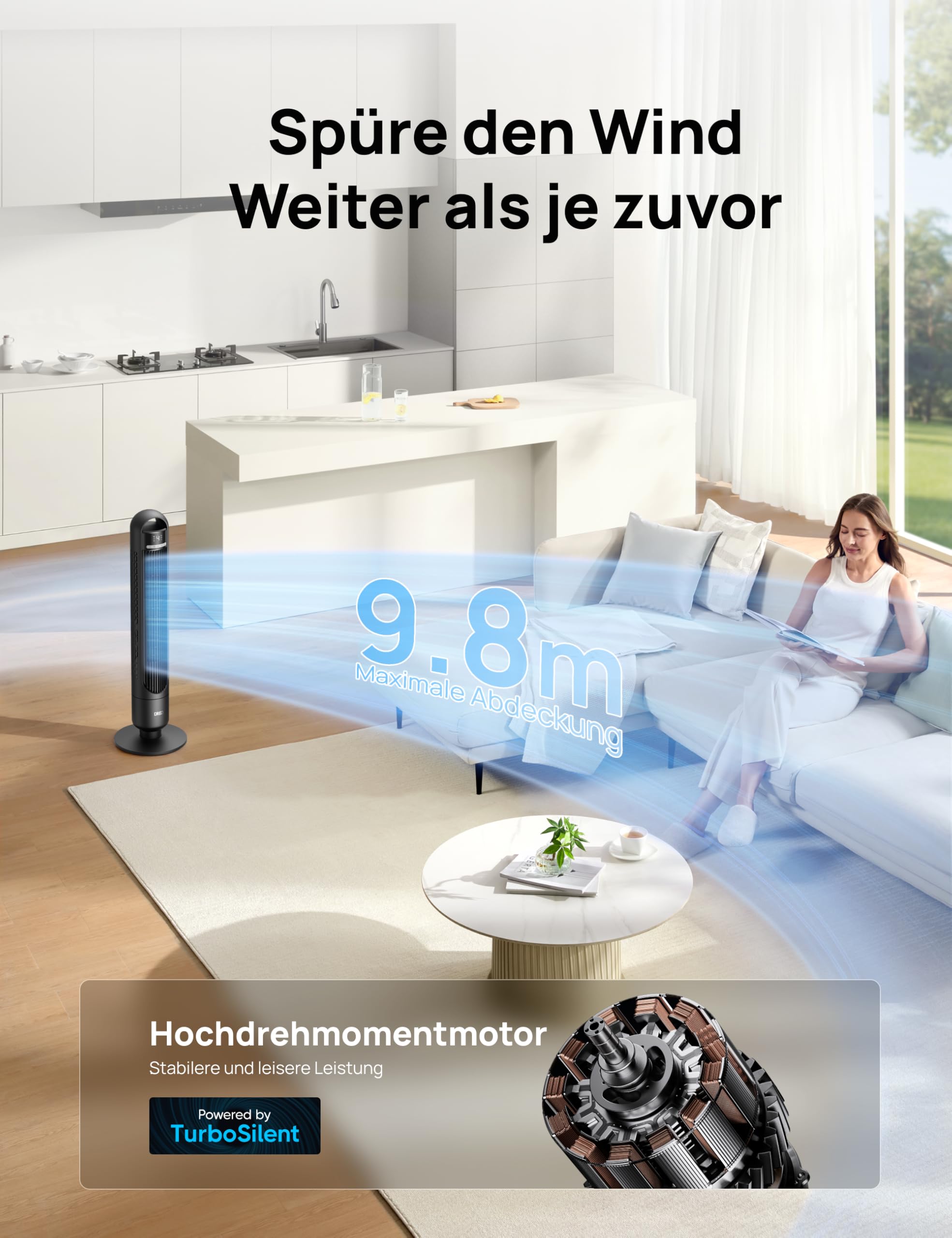 Dreo Leiser Turmventilator – Bild 3