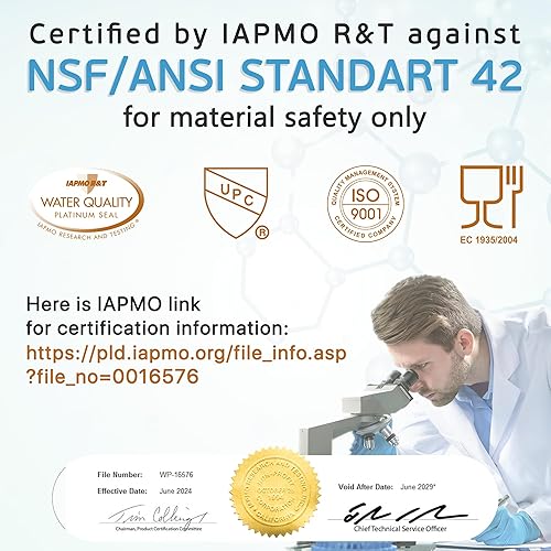 Miniatura 4 de Filtros de agua de repuesto para sedimentos grandes de 1 micrón, cartuchos de 4.5 x 10 pulgadas de Ronaqua bien combinados con RFC-BBSA, W15-PR,