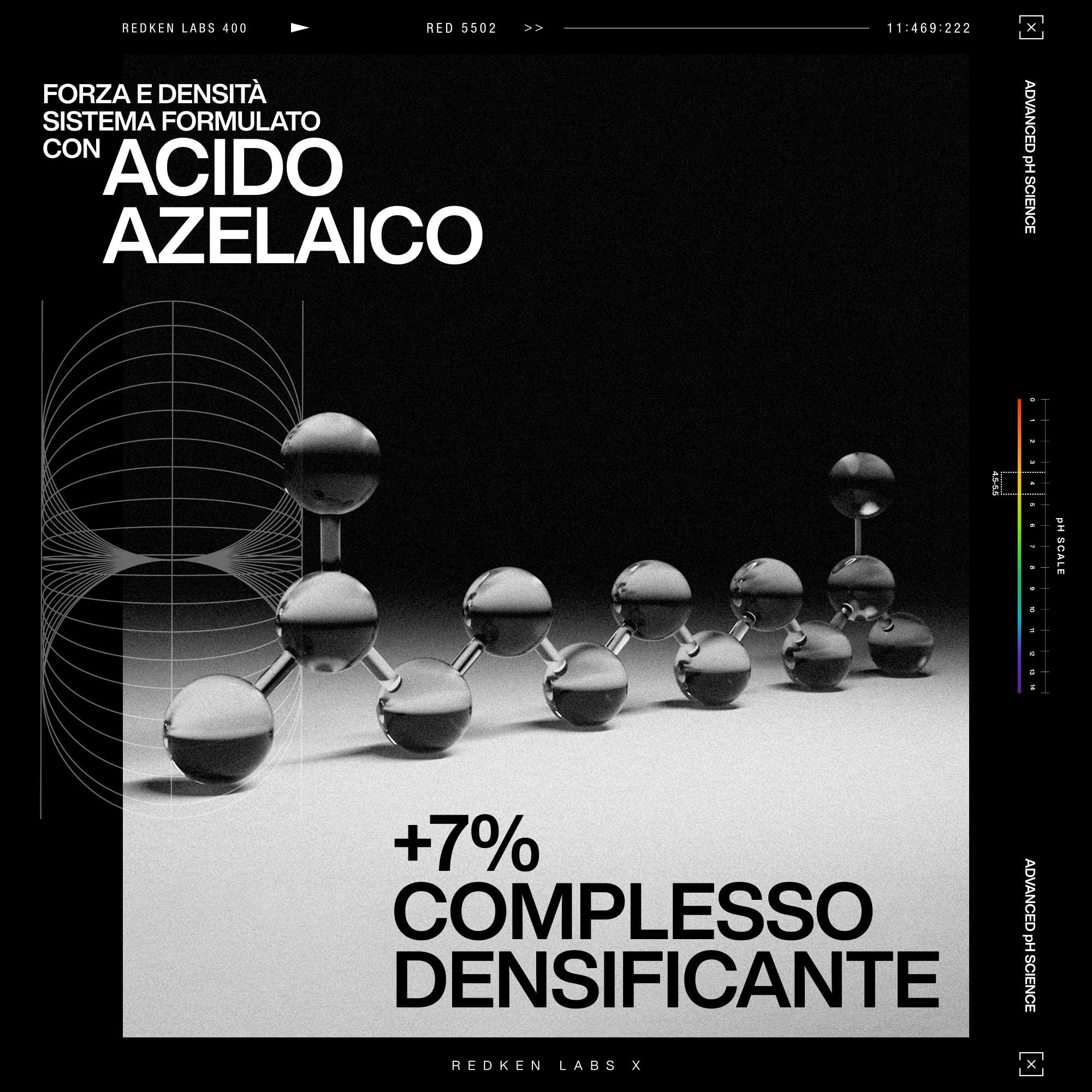 Redken, Shampoo Densificante per Capelli dall'Aspetto più Pieno e più Spesso, Con Acido Azelaico e Complesso Densificante, Shampoo Volumizzante, Acidic Grow Full System, 300 ml