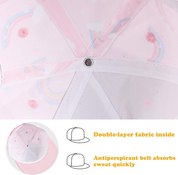 Pesaat Summer Baby Baseball Caps Toddler Sun Hat for Boys Girls Adjustable Kids Trucker Hats - 5