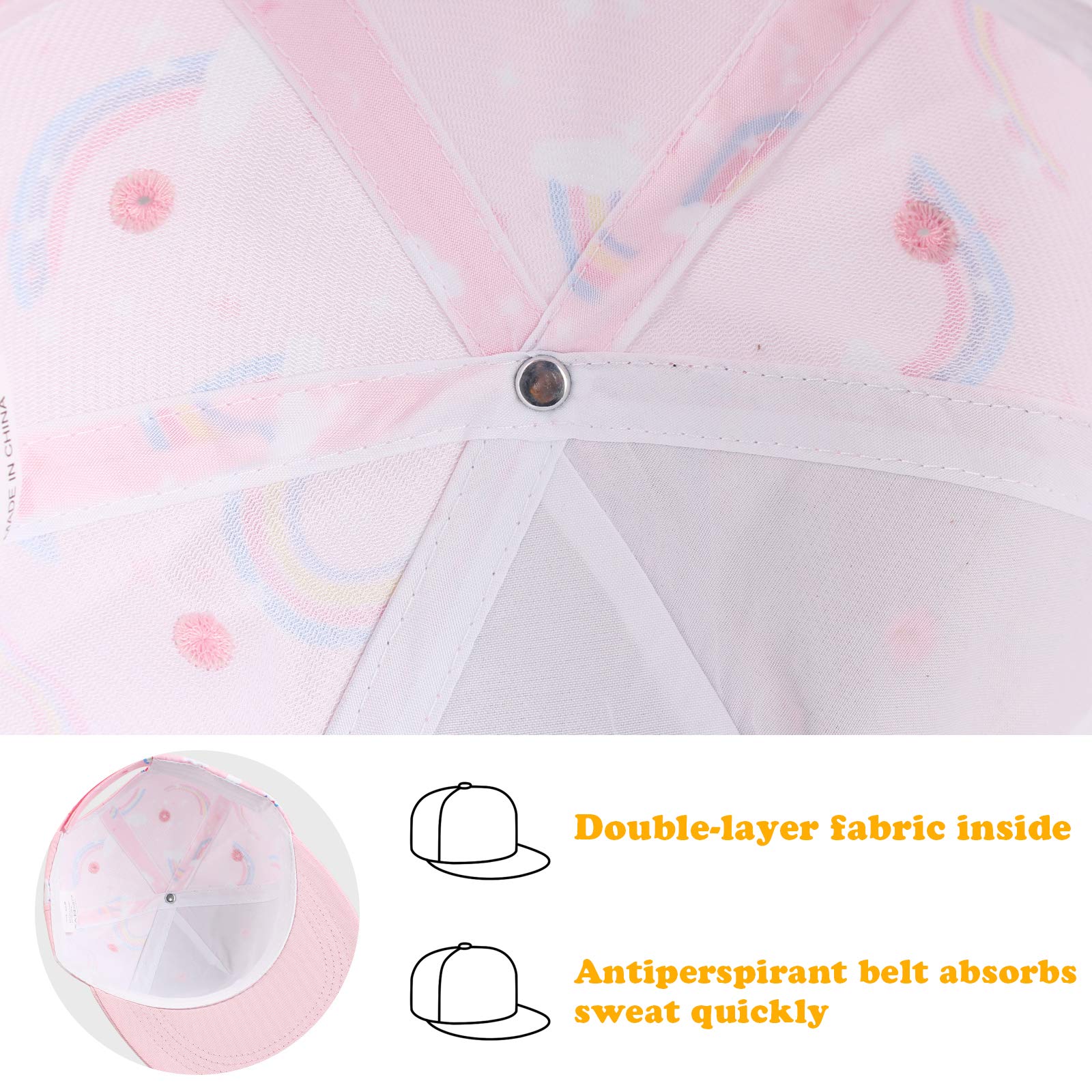 Pesaat Summer Baby Baseball Caps Toddler Sun Hat for Boys Girls Adjustable Kids Trucker Hats — view 5