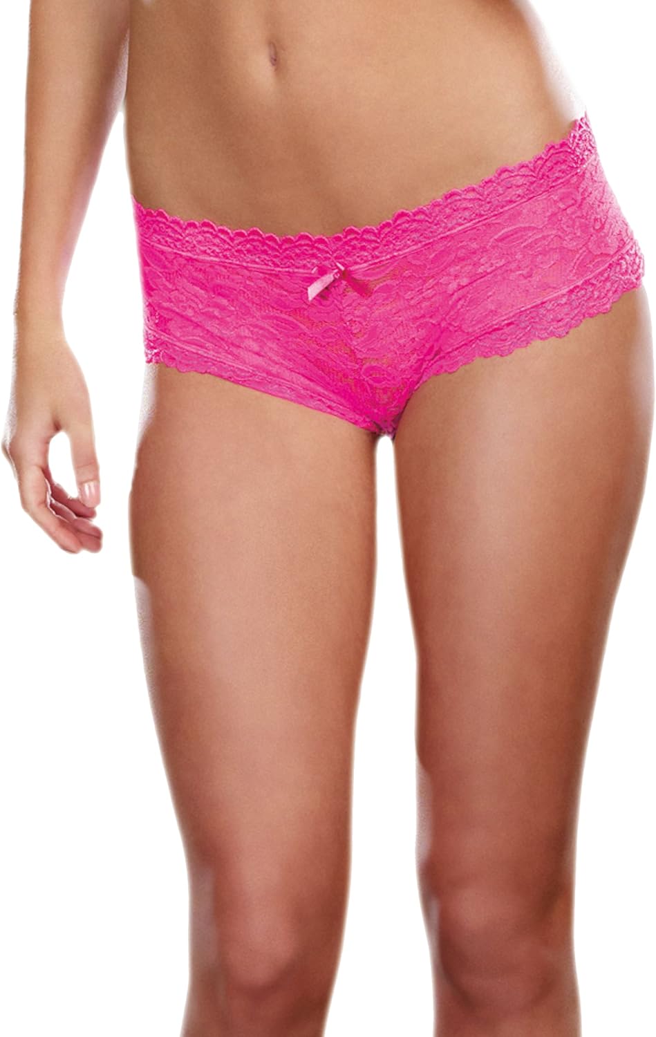 Dreamgirl Women's Sexy Fashion Lingerie, Stretch Lace Cheeky Hipster Panty