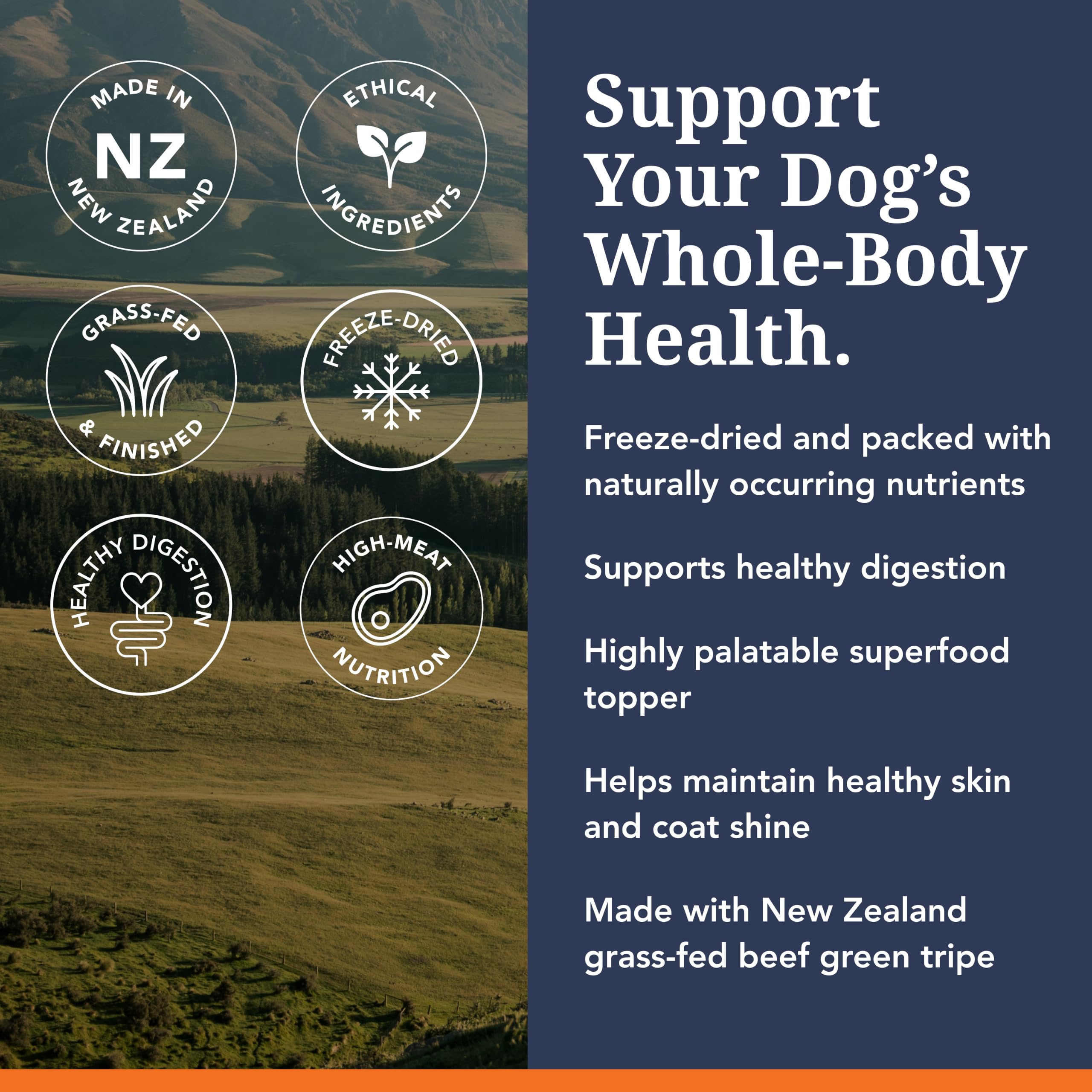 K9 Natural Freeze Dried Dog Food Topper, Organ Meat Blend for