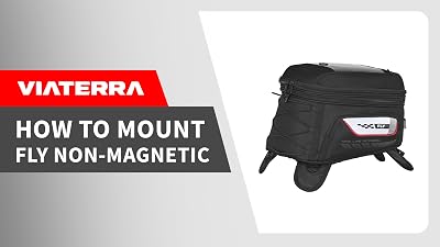 ViaTerra Fly Universal Motorbike Tank Bag (22 litres expanded) Mounting