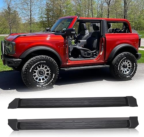 Snailfly Barras de paso de tubo aptas para estribo Ford Bronco de 2 puertas 2021 2022 2023 2024 2025