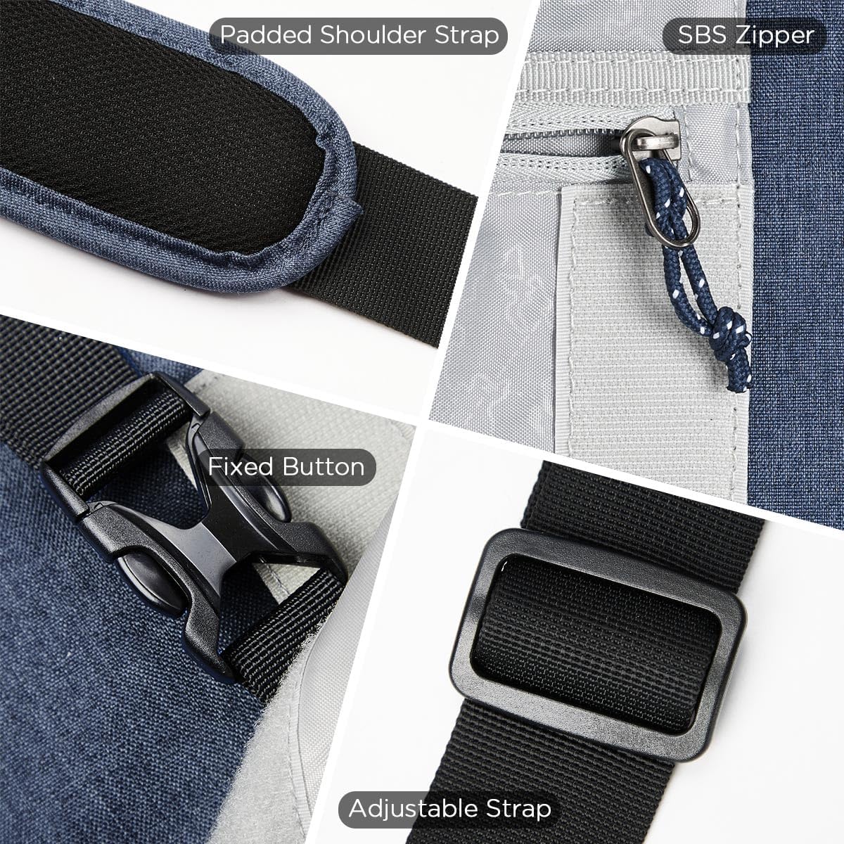 OIWAS Messenger Bag for Men, 15.6 Inch Laptop Crossbody Bags Women Casual Satchel Shoulder Bag College Travel Office Briefcase - Image 3