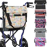 Vista 25 de Vive Bolsa de Accesorios para Silla de Ruedas XL - Impermeable, Resistente a los Arañazos, Doble Costura, Lavable a Máquina para Adultos, Personas