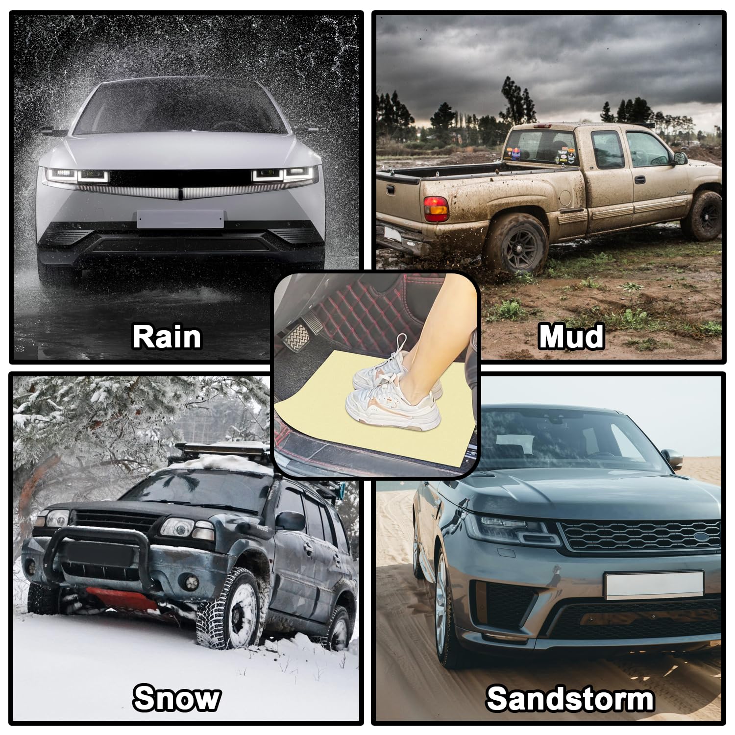 RUENXG 20-Pack Disposable Car Floor Mats 19 6 15 7 Inch Leak-Proof Heavy Duty Non-Woven Fabric for Car — view 6