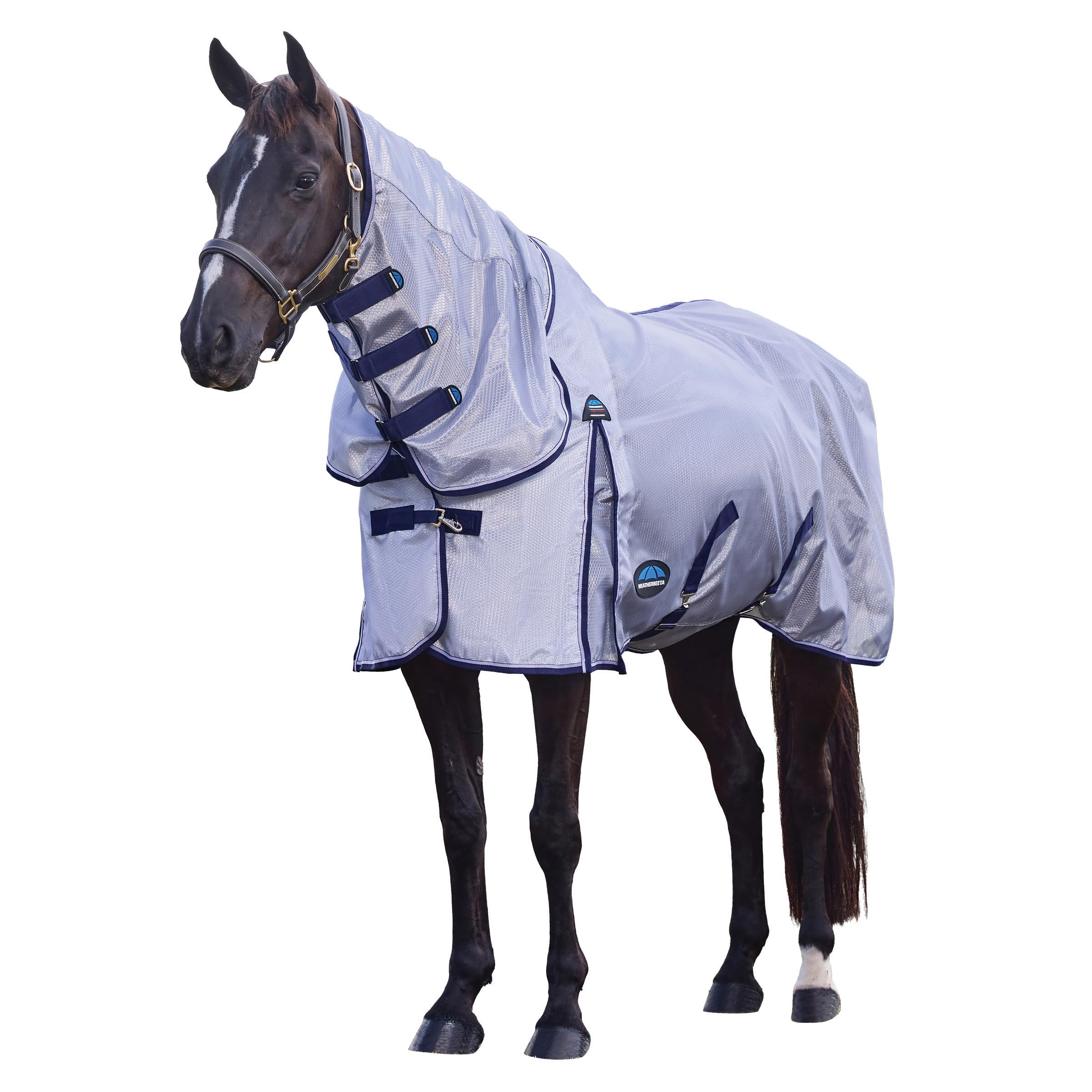 WeatherBeeta ComFiTec Hexi Shield Fly Sheet Combo, Silver/Navy/White, 6'9
