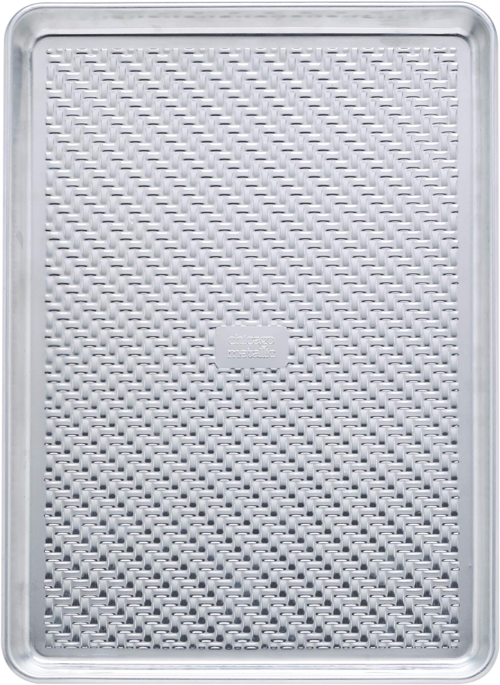 Chicago Metallic Uncoated Textured Aluminum Large Cookie/Baking Sheet, 13-Inch-by-18-Inch, Silver