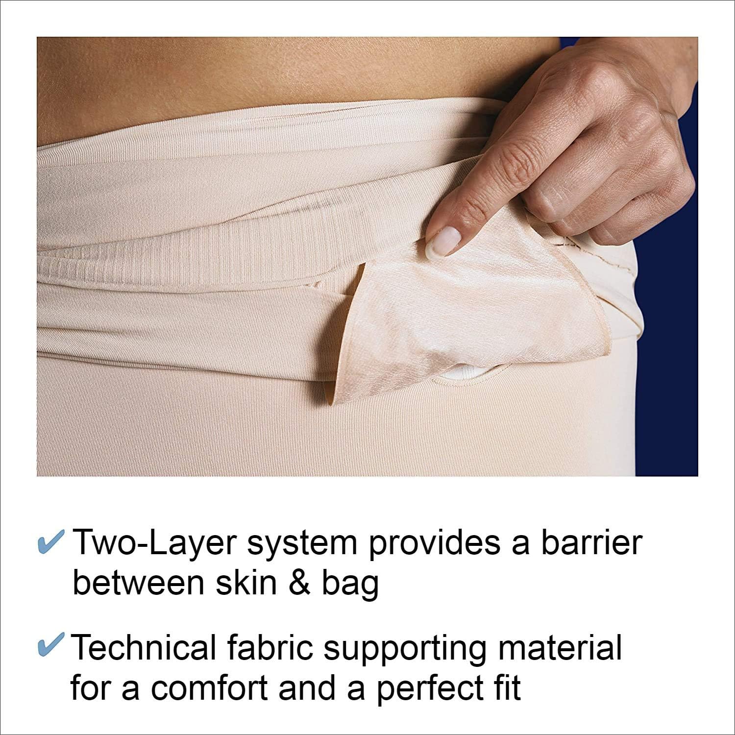 Corsinel StomaSafe Plus Ostomy/Hernia Light Support Garment 3216 by TYTEX All Day Comfort, (Multiple Color/Size Options) (White, S/M)