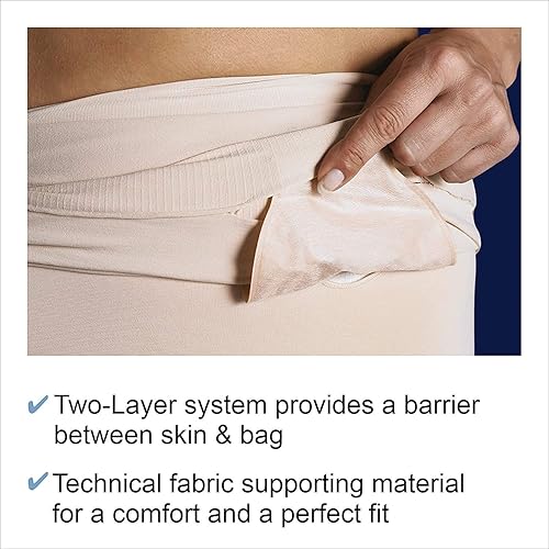 Miniatura 4 de StomaSafe Plus - Luz de soporte para ostomíahernia de TYTEX (negro, SM) 33.5 - 44 pulgadas de circunferencia de cadera