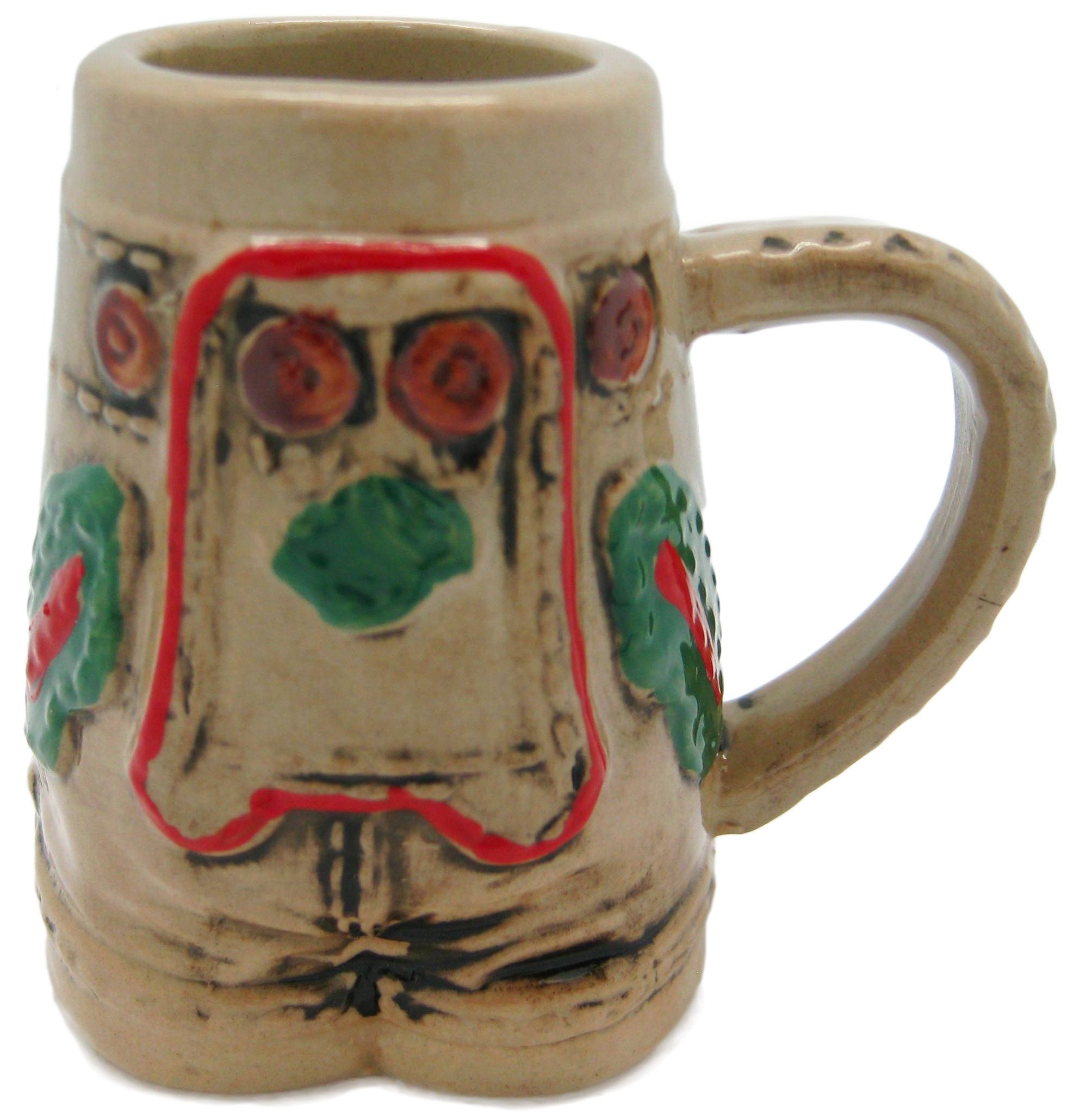 Essence of Europe Gifts German Lederhosen Beer Stein Shot Glass-2.5