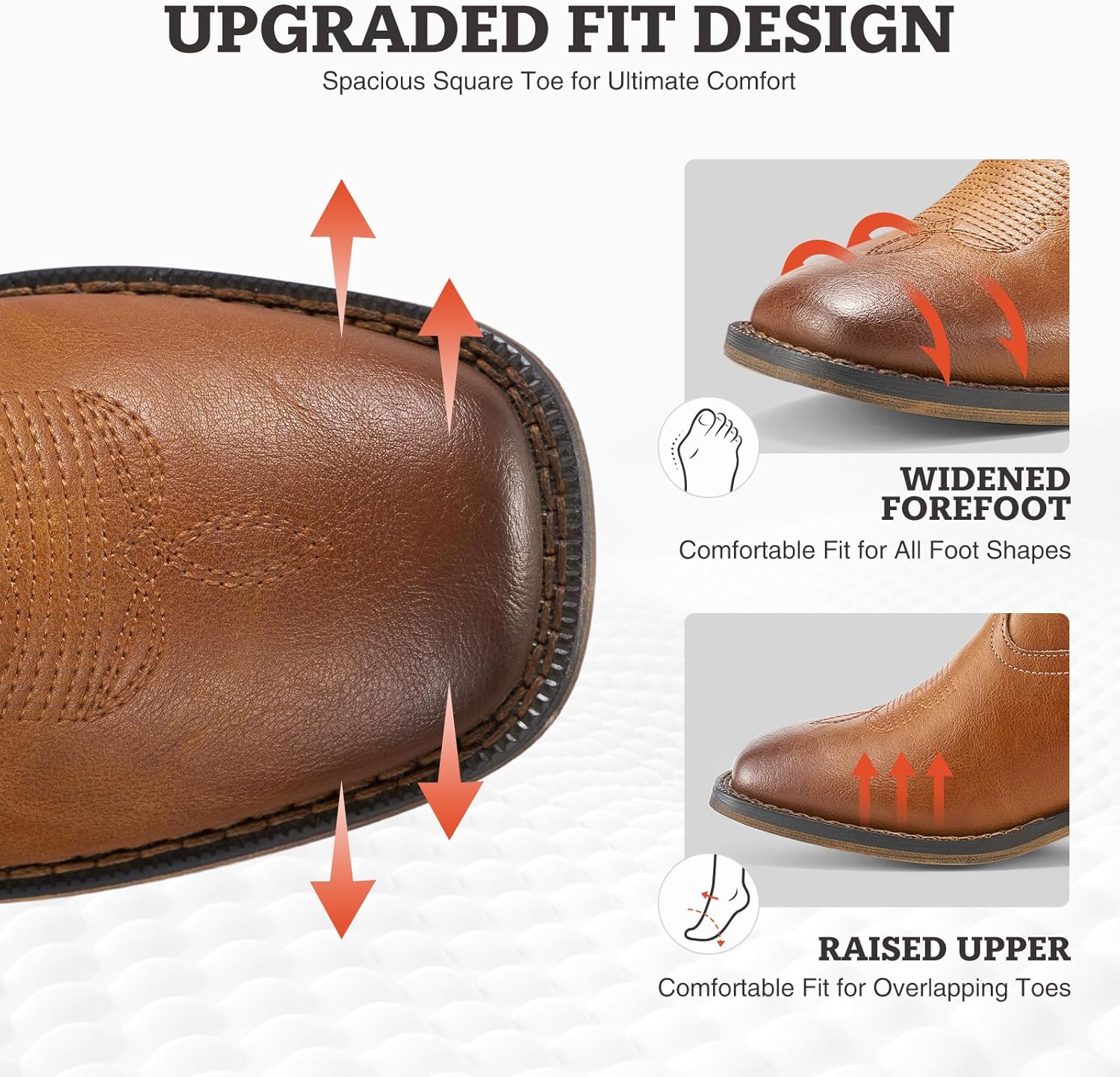 Rollda Cowgirl Boots Cowboy Boots for Women Square Zambia Ubuy