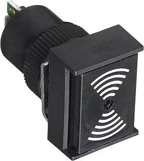 Omron M2BJ-B24-D Panel Mounted Buzzer, Standard Sound, Intermittent Sound With Jumper, Continuous Sound Without Jumper, 12 to 24 VAC/VDC Rated Voltage