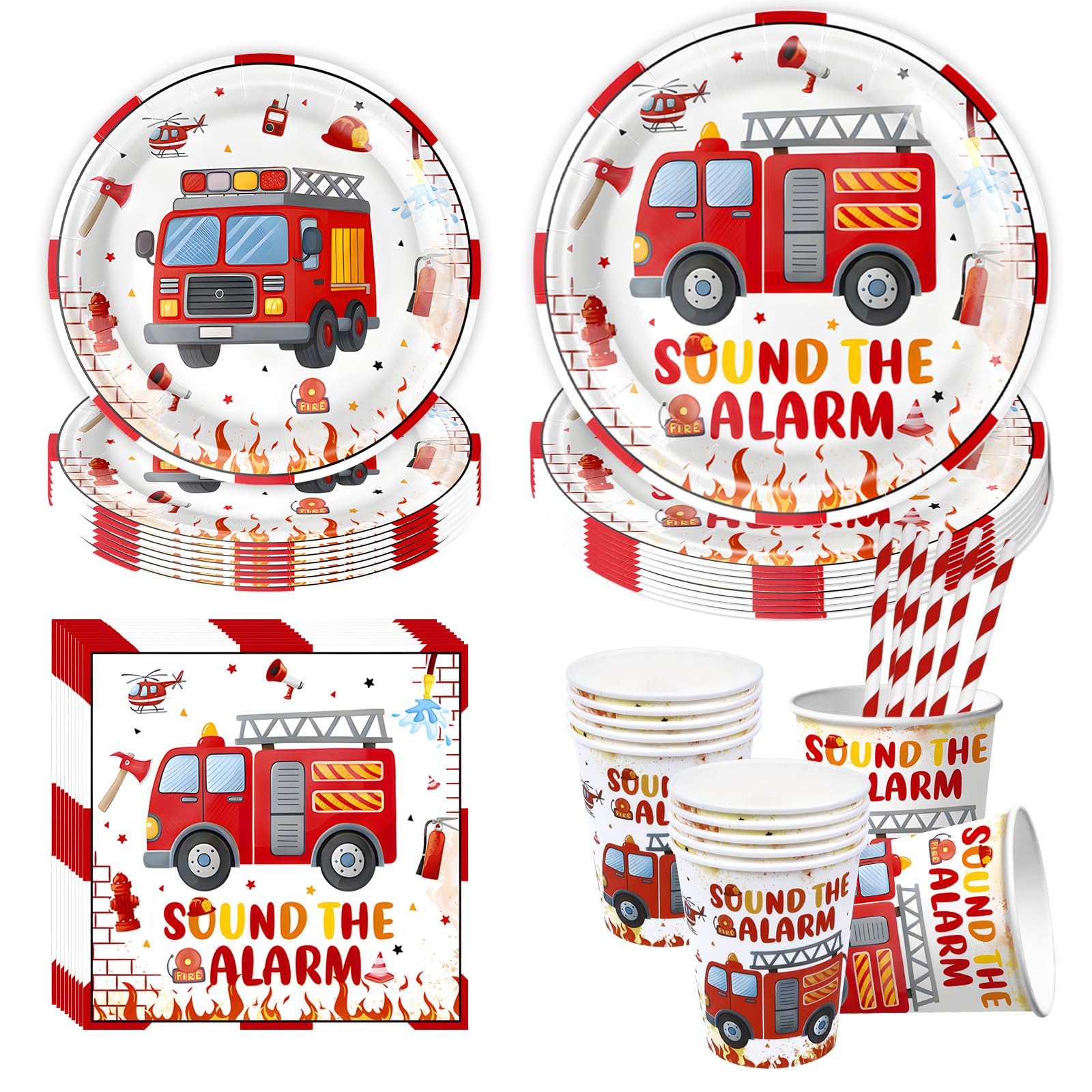 Aitsite vehicle Partygeschirr Set