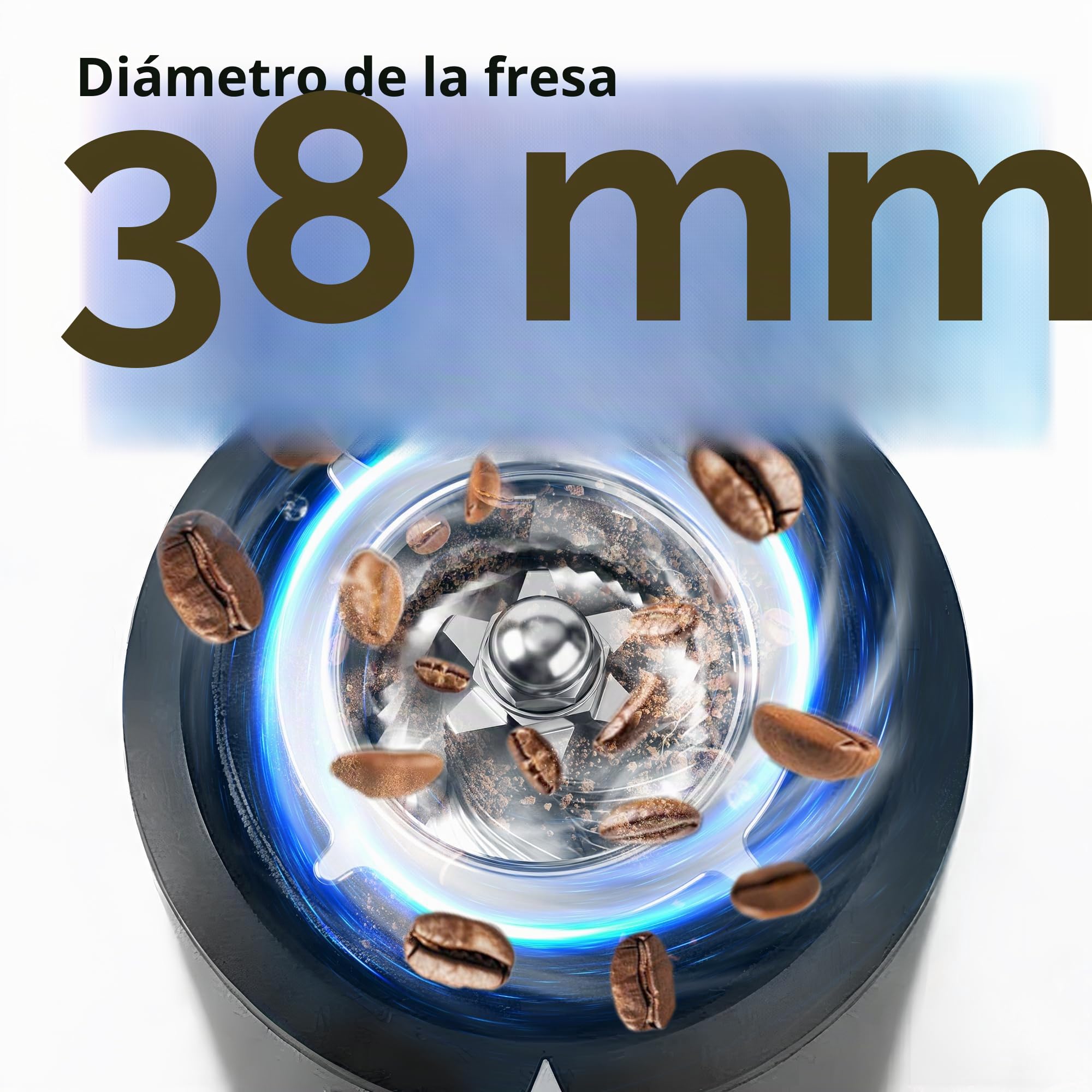 HIBREW G5mini Molinillo de Café Portátil Inalámbrico, Batería 5200 mAh | Carga Tipo‑C, 100 Niveles de Molido, Cónicos de Acero Inoxidable 38 mm, Molinillo Eléctrico para Hogar y Viajes