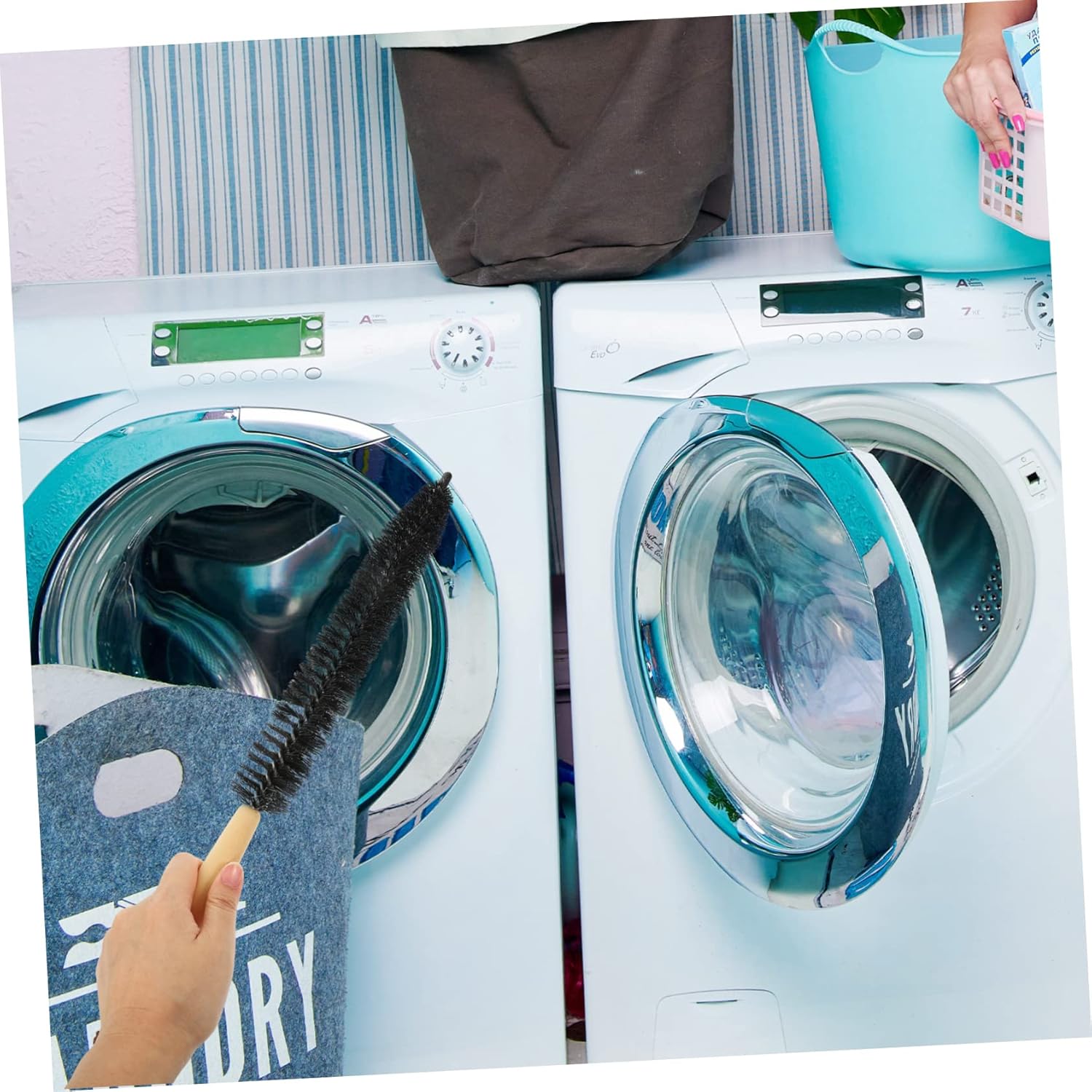 1 Set Chimney Cleaning Brush with Flexible Rods Long for Dryer Vent and Fireplace Flue Maintenance Includes Cleaning Accessories for Efficient Use