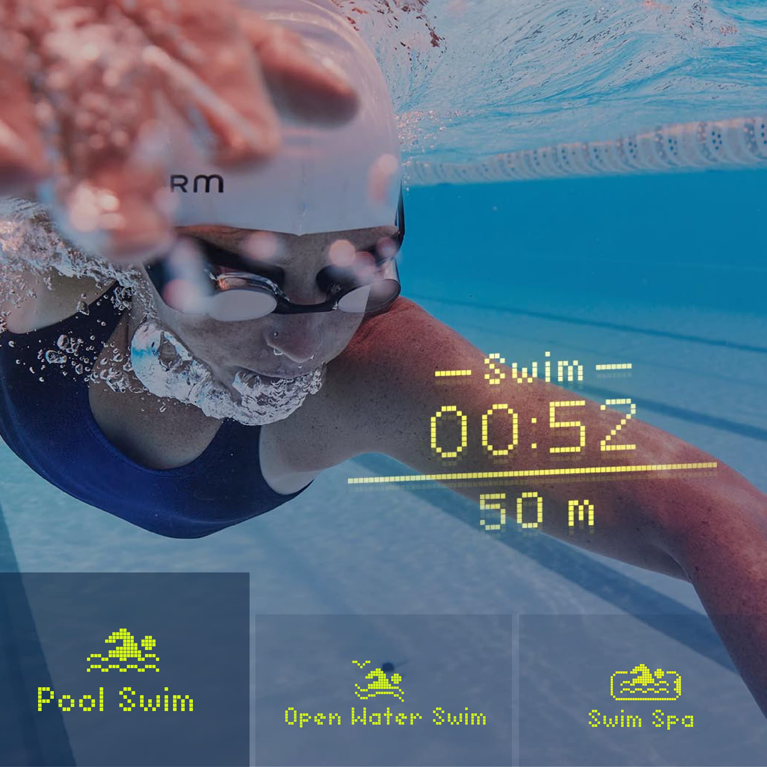 FORM Smart Swim Goggles, Fitness Tracker for Pool, Open Water and Swim