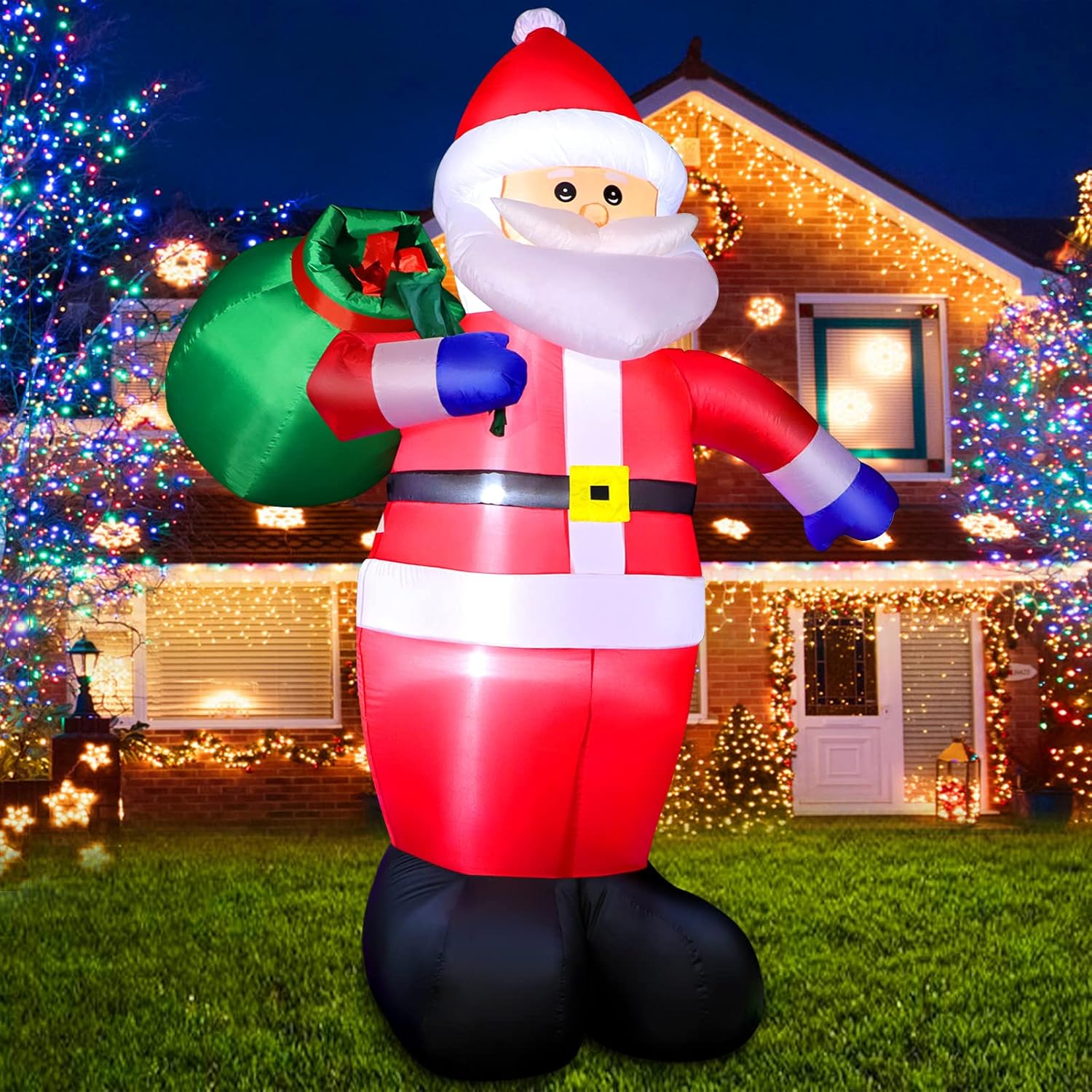 6 FT Christmas Inflatable Santa Claus Outdoor Decorations