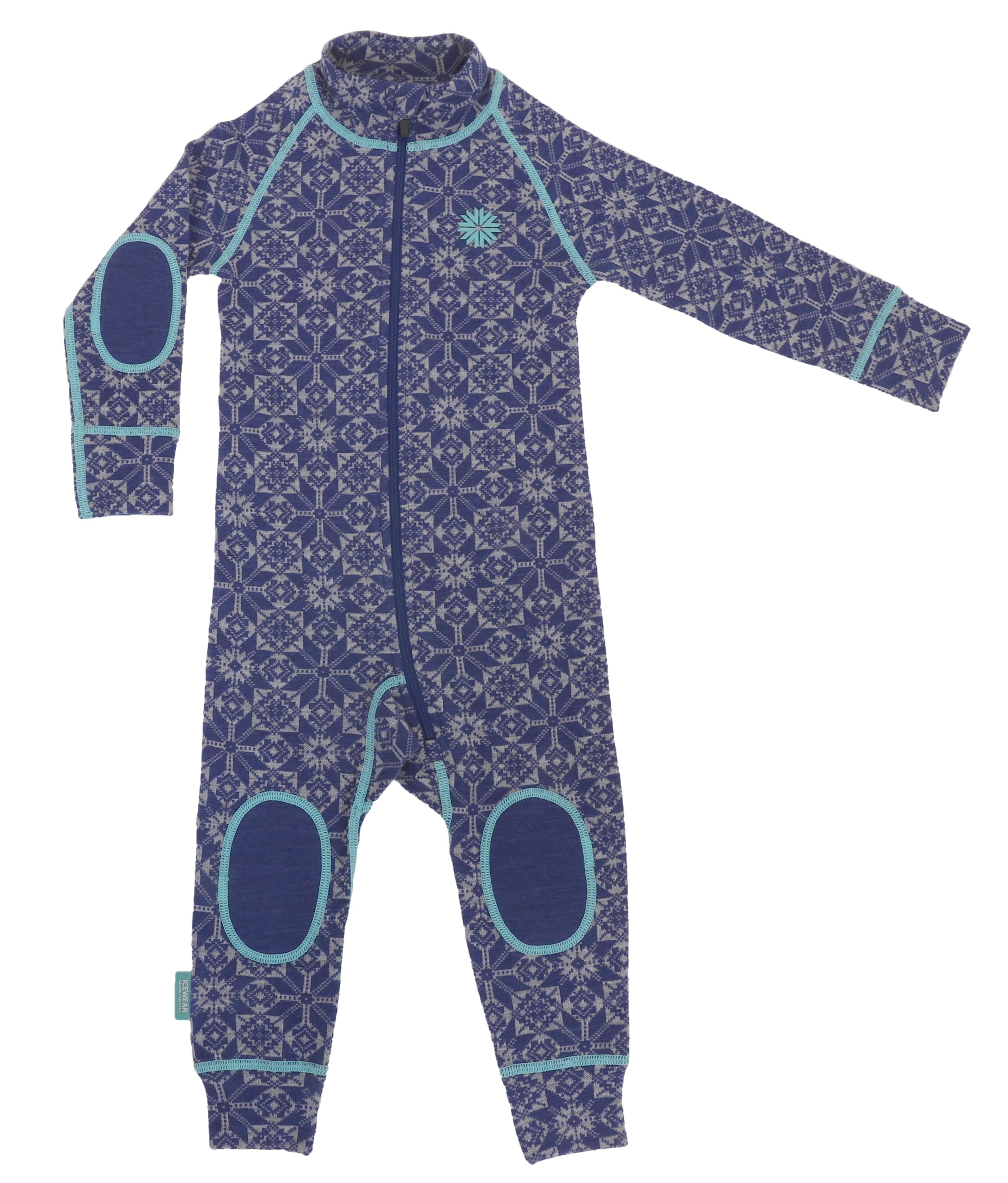 ICEWEAR Hvítanes kids merino wool overall (Blue, 1-2 years)