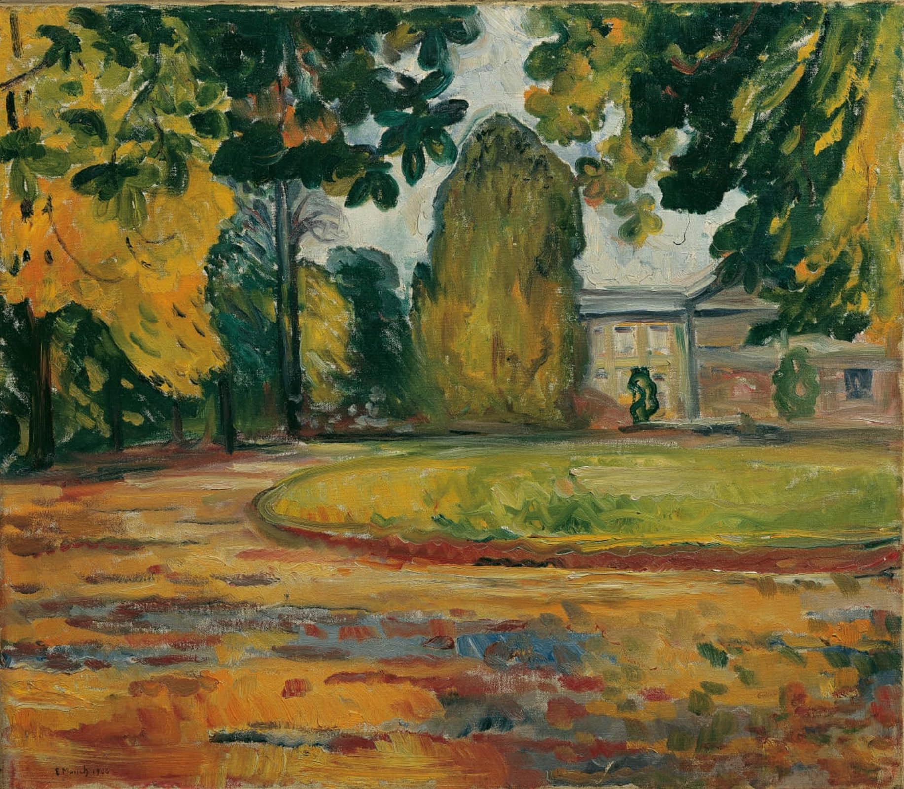POSTERIIk Vintage Art Print Images Pictures Print Park in Kösen by Edvard Munch Modern Colour Posters for Office Home Decor 60x90cm