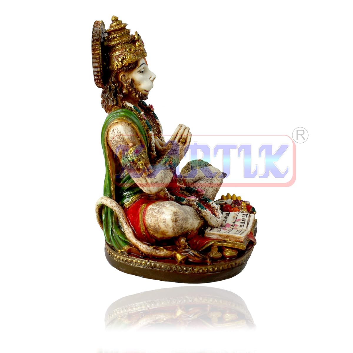 Kartik - Hand Carved Lord Hanuman Resin Idol Sculpture Statue for Home Living
