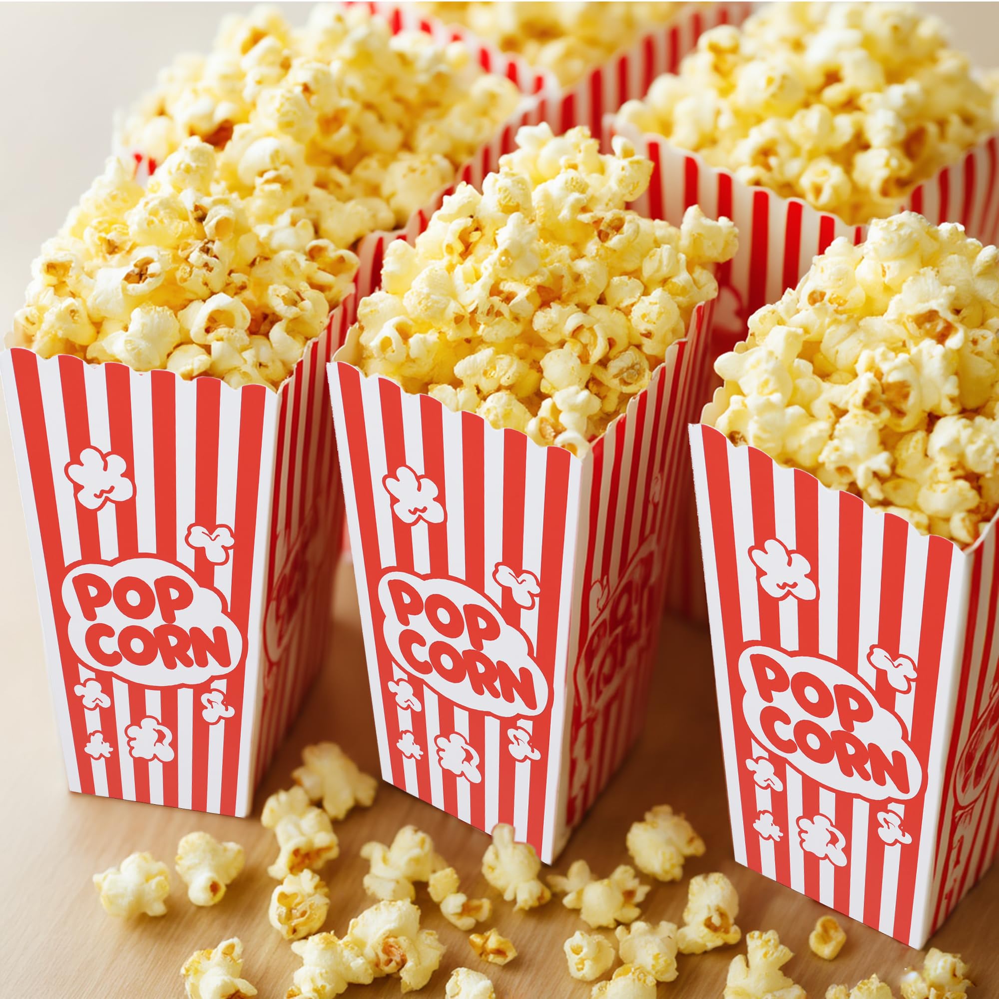 Homrelaxy Popcorn-Boxen, große Kapazität, Popcorn-Behälter für Pop-Mais-Maschine, Filmabend, Kino, Karneval, Party, Konzessionen, 240 Stück